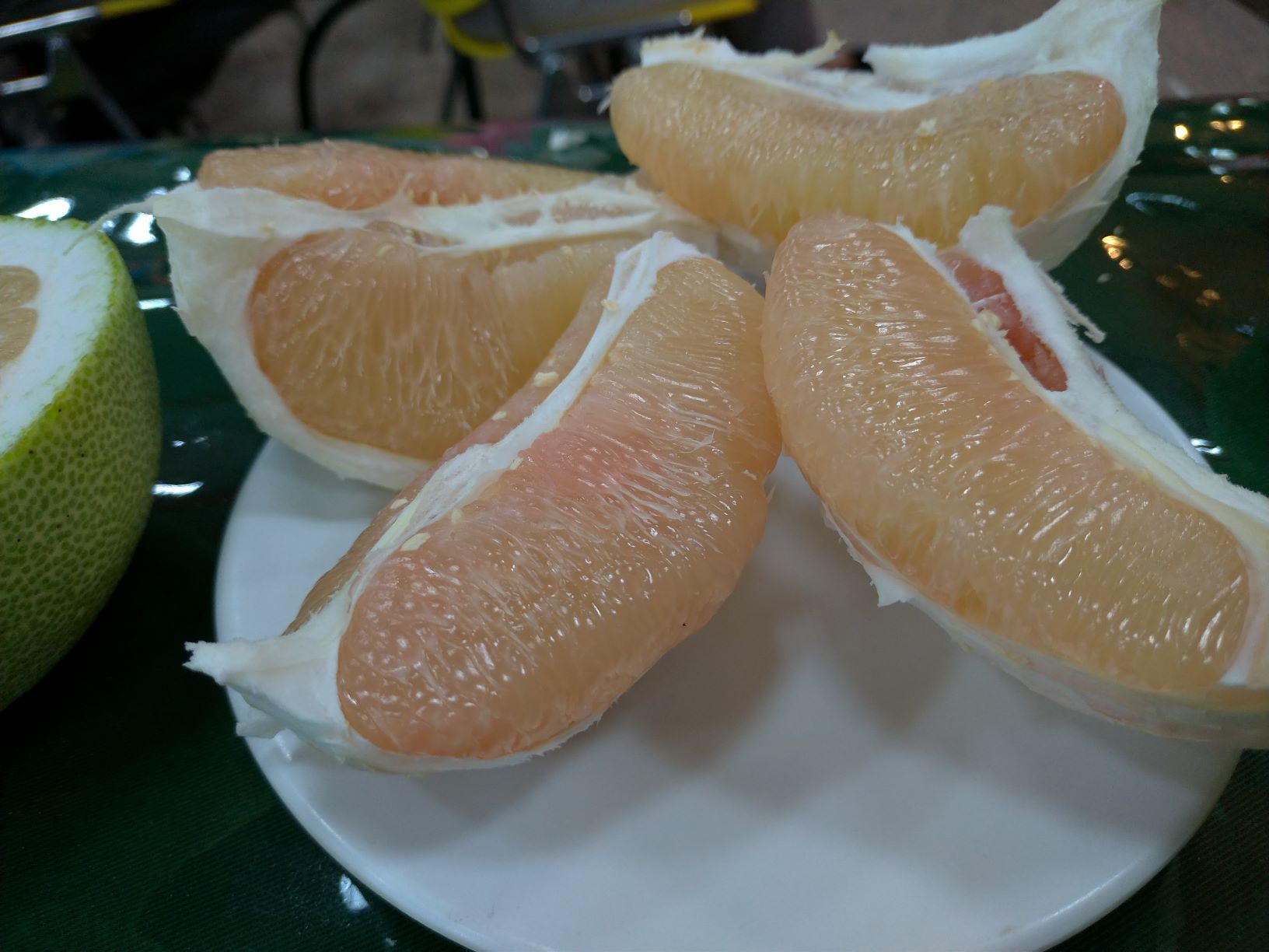 文旦柚剖面圖