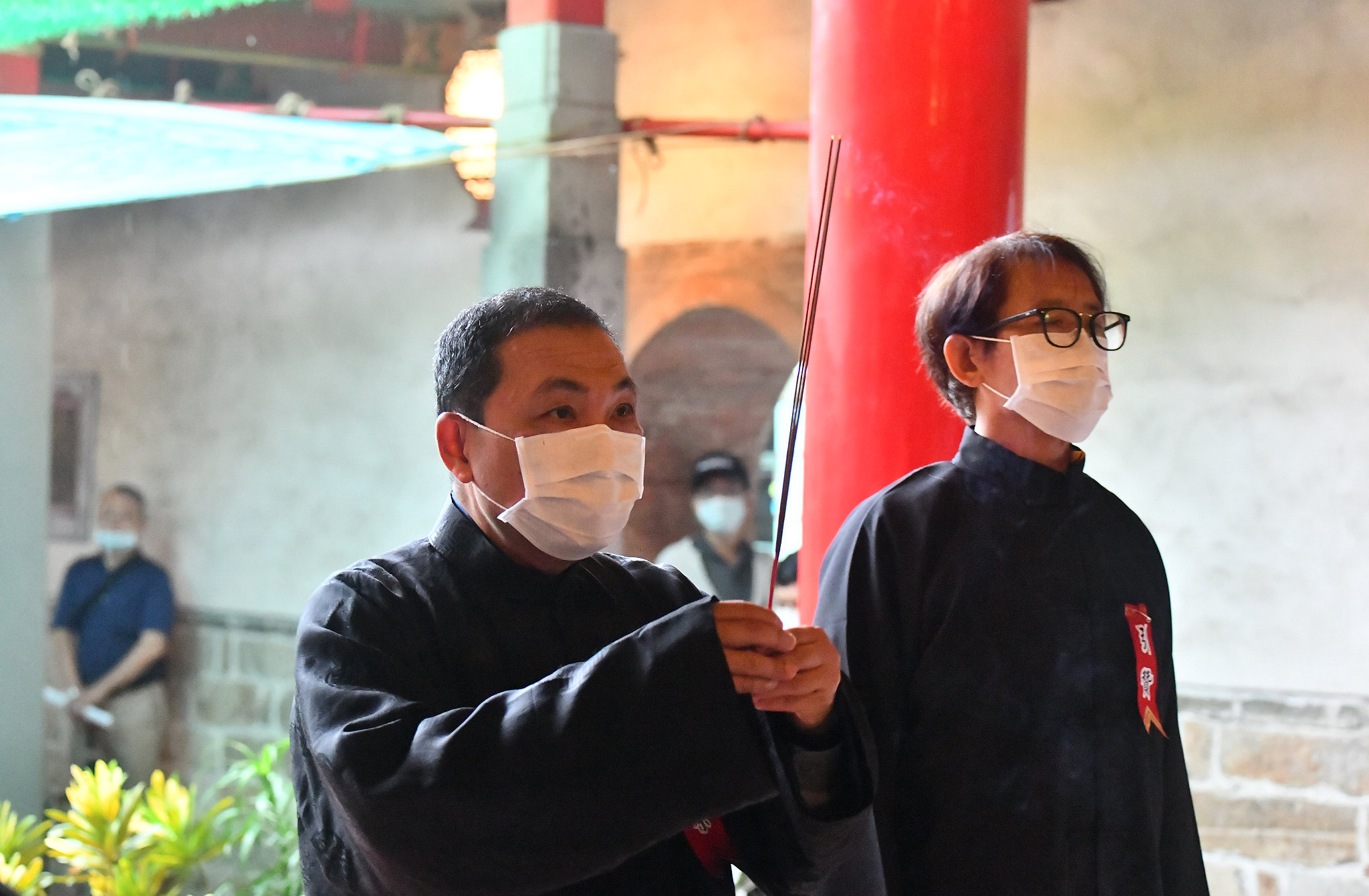 新北大觀書社祭孔大典，侯友宜市長循古禮向至聖先師致敬。