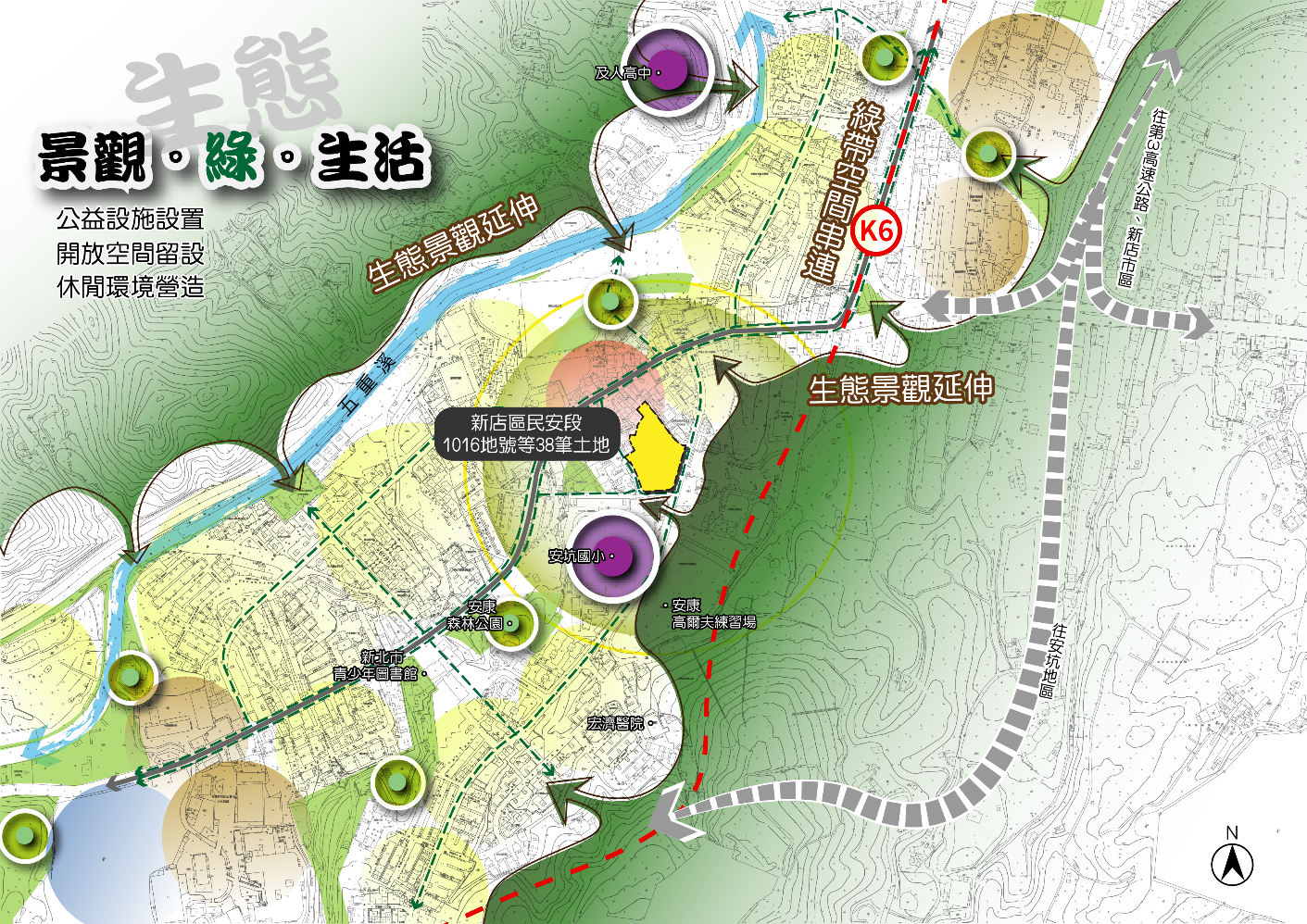 本案更新地區發展定位示意圖