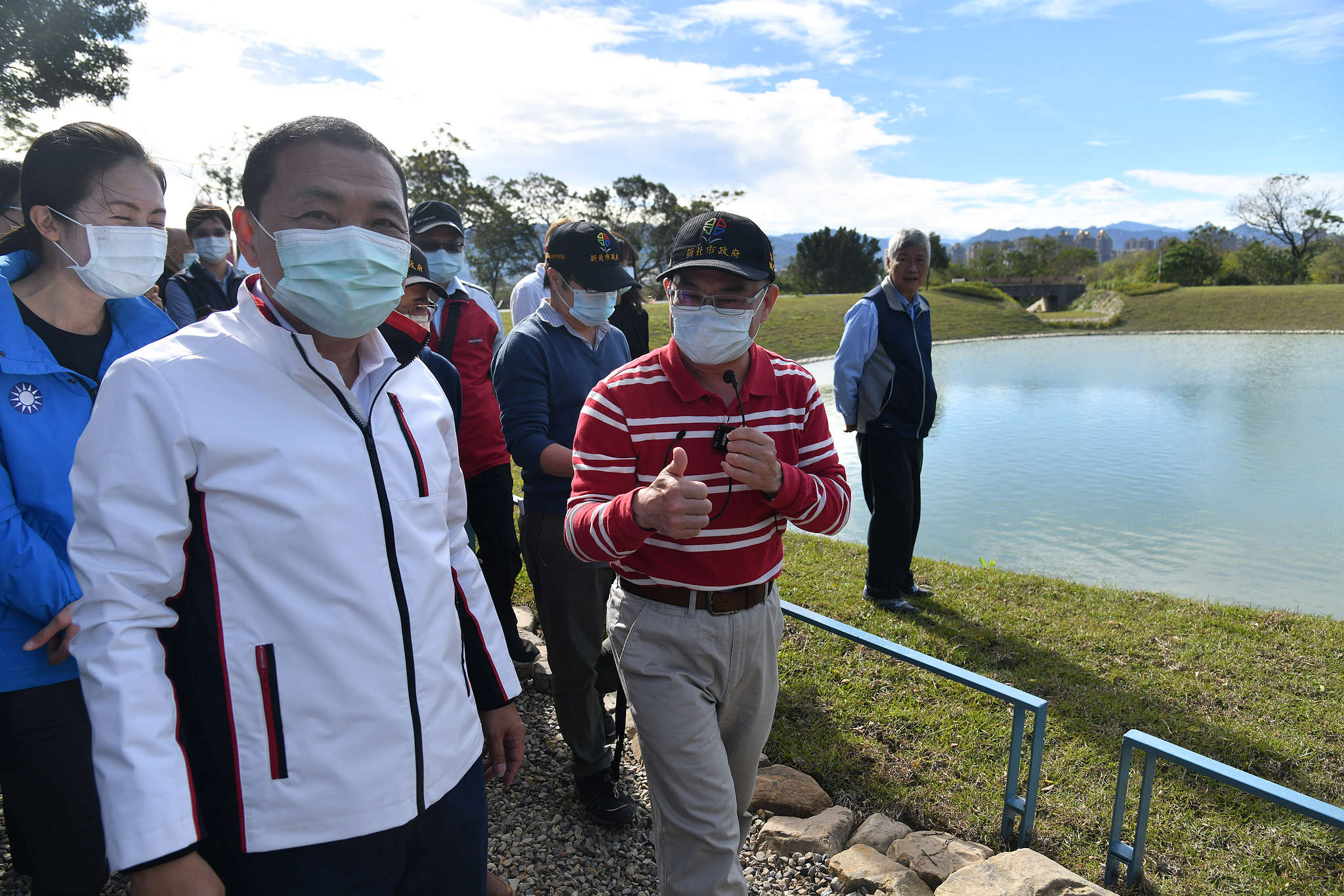 視察樹林區柑園河濱公園水環境再造計畫工程-沐心池