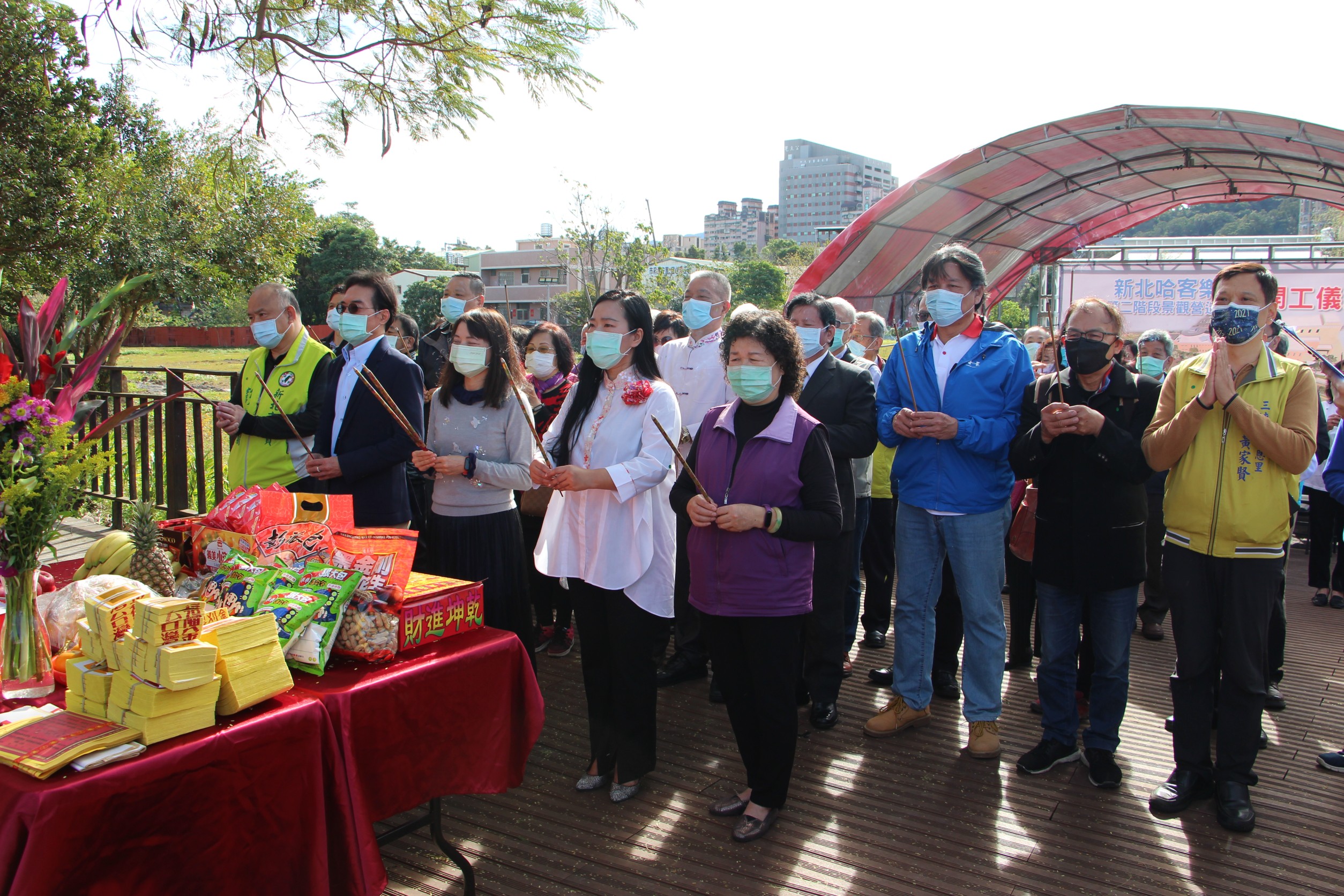 新北哈客樂園第2階段景觀營造工程開工祈褔儀式2