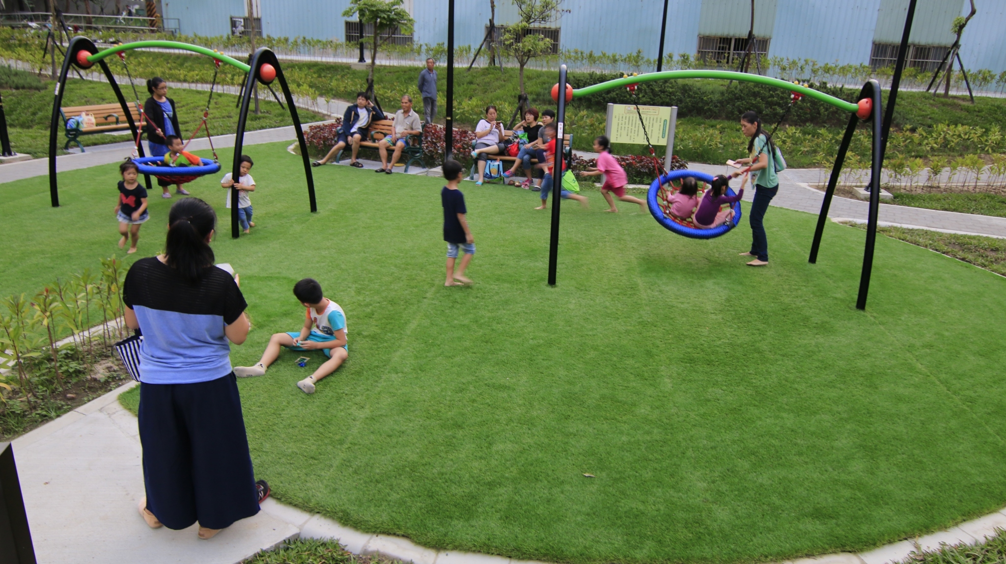 定位為「親子公園」的鹿角溪公園第二期