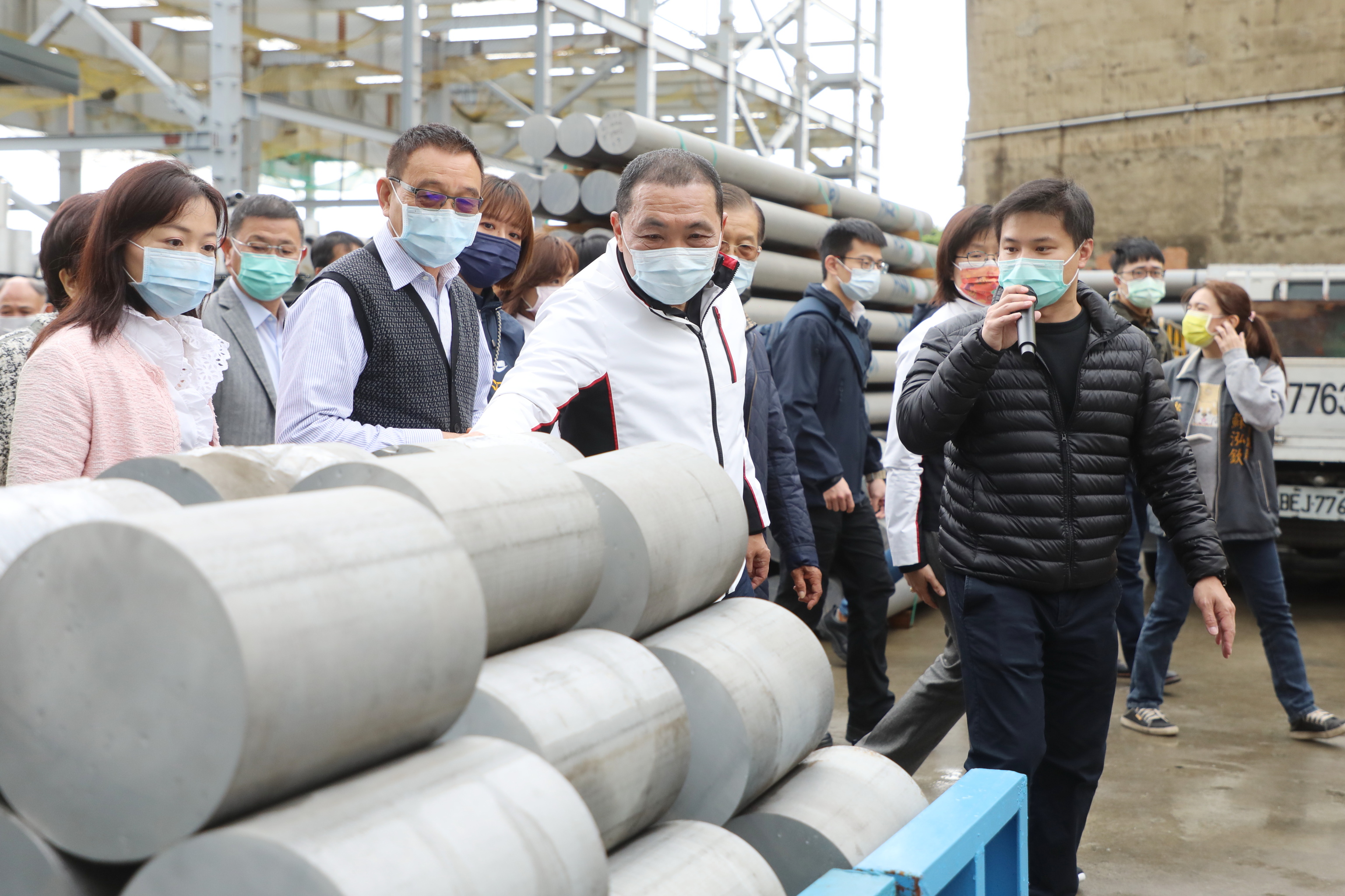 侯友宜市長關心新泰塭仔圳工廠搬遷現況