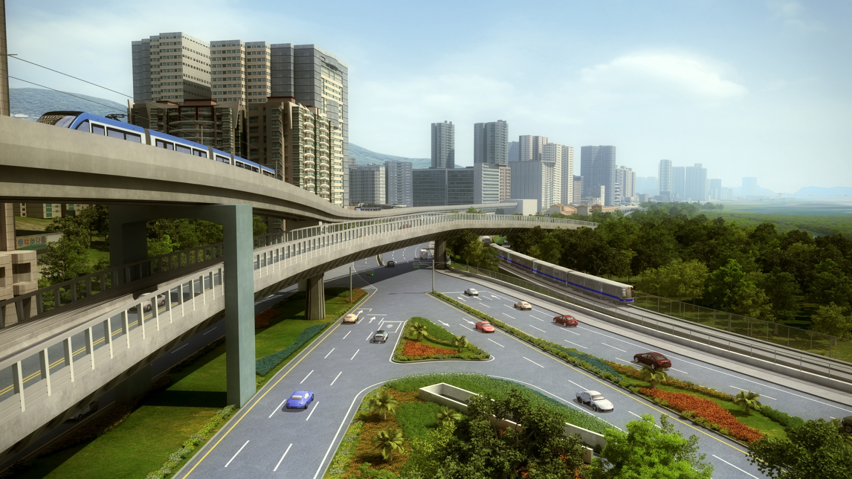 淡北道路完工示意圖