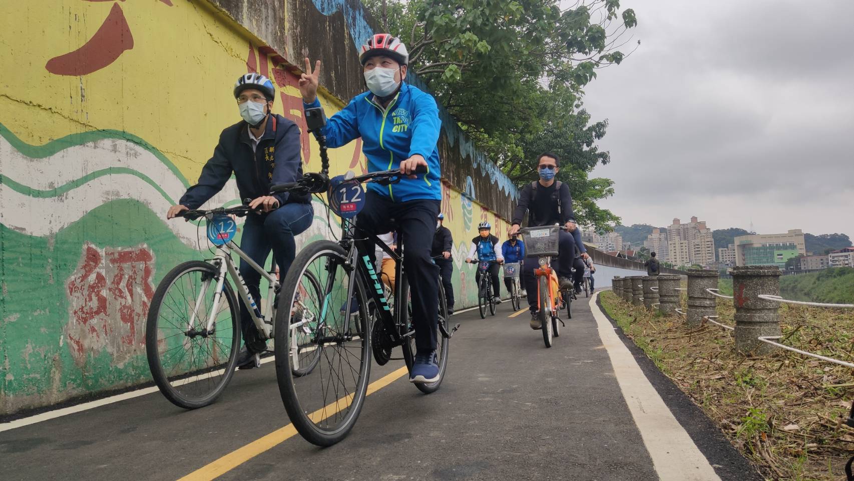 景美溪左岸自行車道最後一哩路完工通車囉