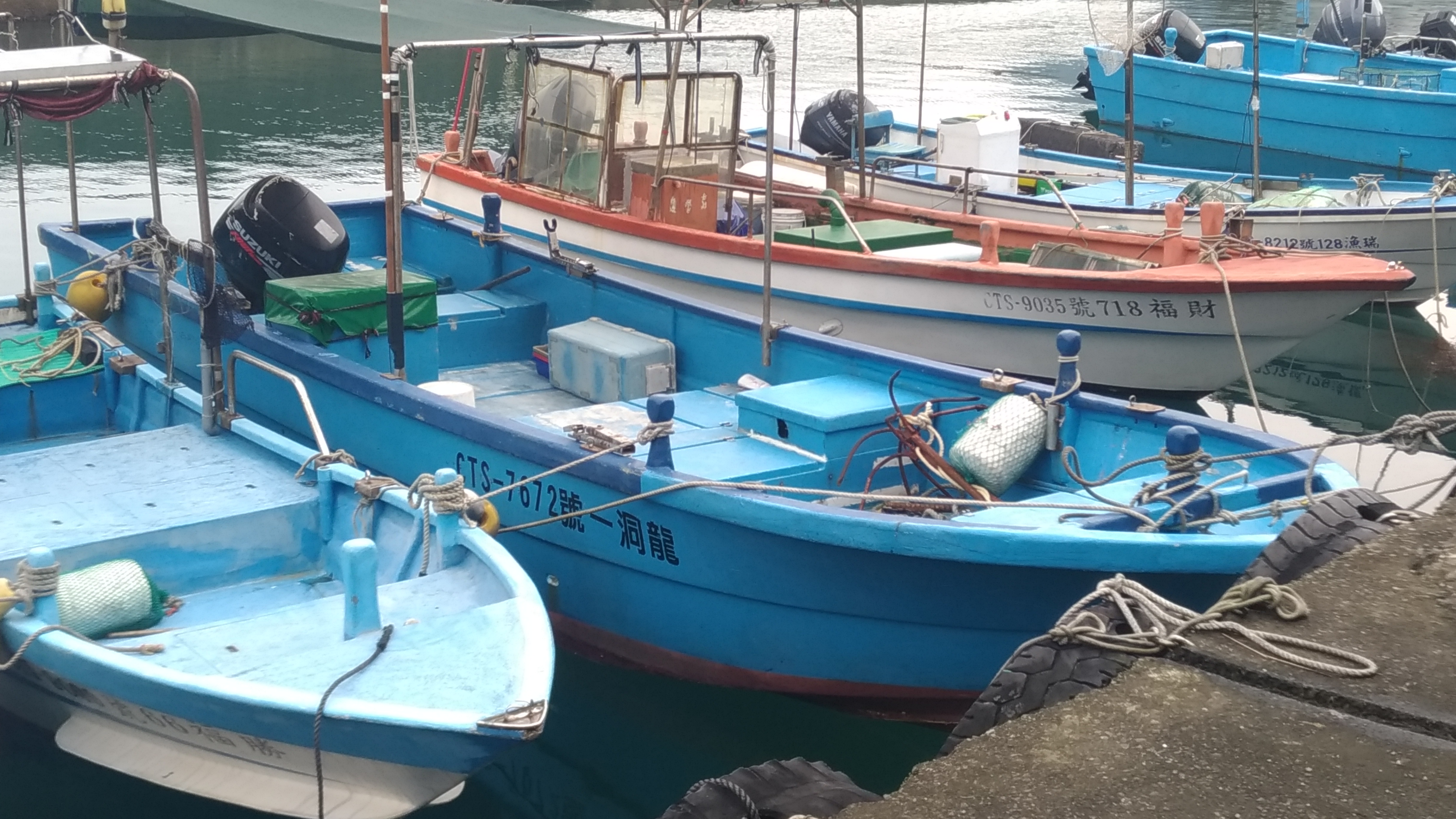 圖二：新北市府針對刺網漁業進行總量管制並輔導轉型，逐步減少刺網漁業漁船筏數量