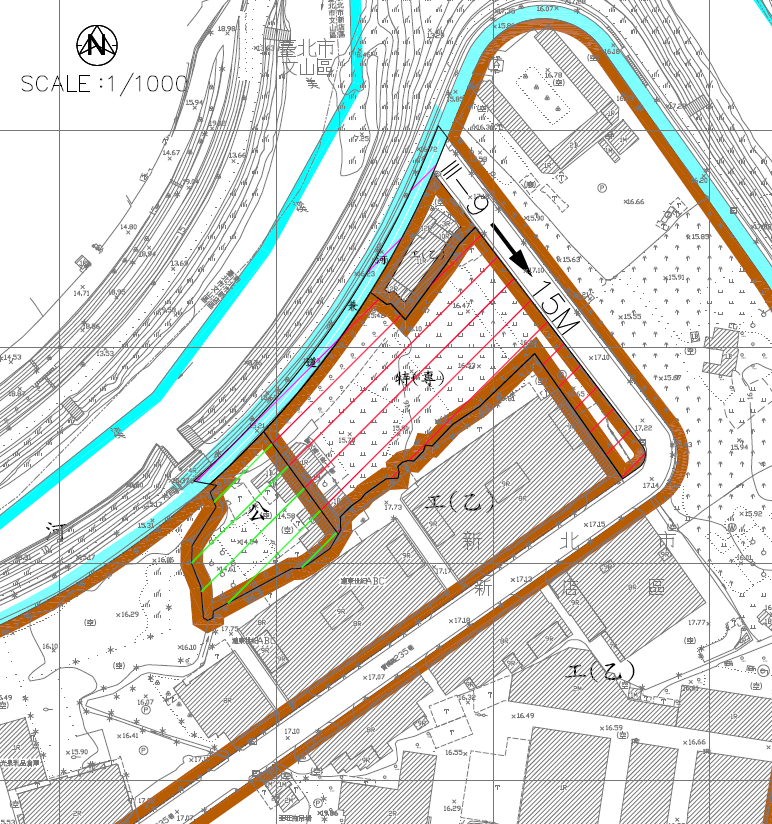 「變更新店都市計畫(配合新店區榮工廠地周邊地區都市更新計畫)專案通盤檢討(更新單元5)」圖