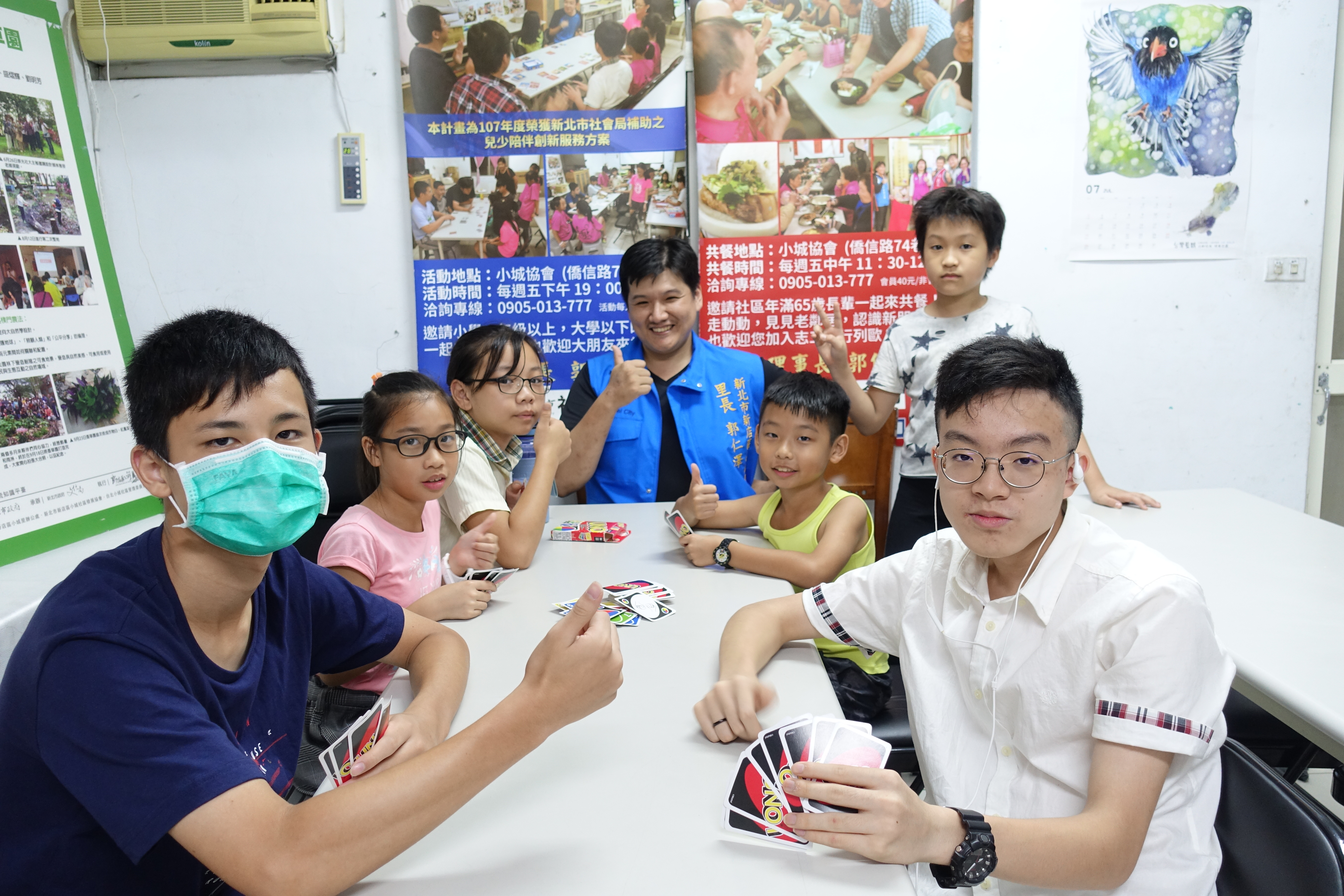 桌遊風氣盛行，七年級的新店小城里長郭仁澤也開設桌遊班邀玩家授課教學