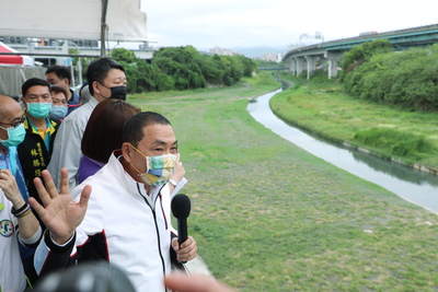 湳仔溝整治成果宣傳活動，侯友宜市長實地視察整治成果
