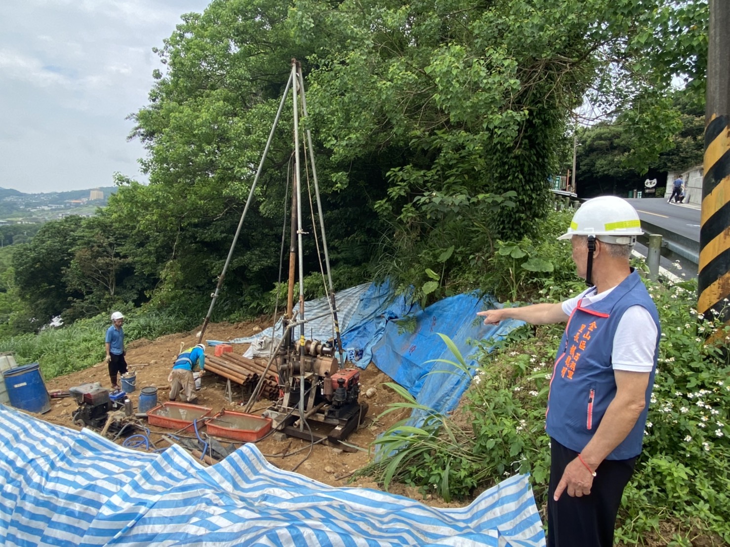 當地里長到場關心