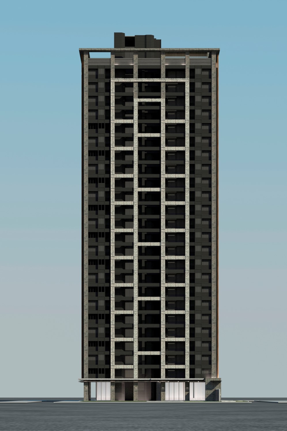 更新後建物立面模擬圖
