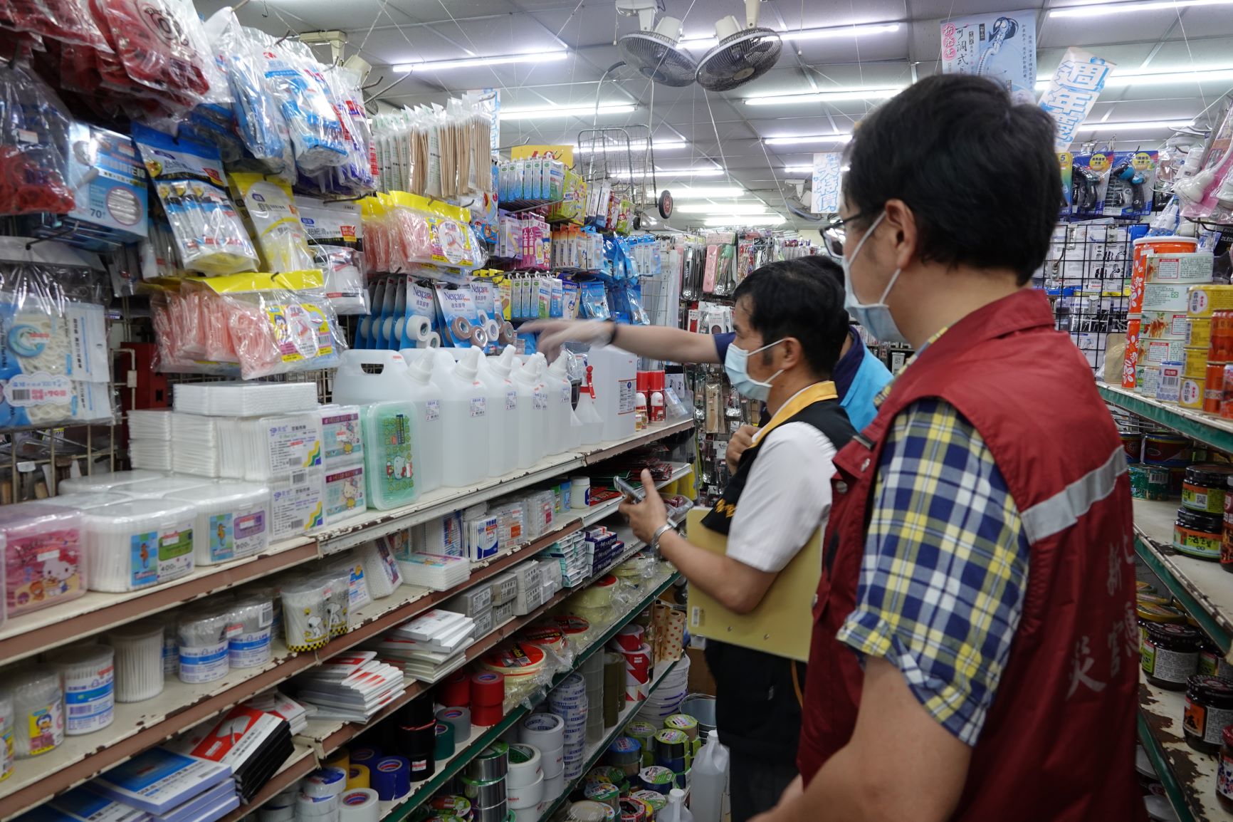 物價平穩小組稽查板橋一處賣場酒精