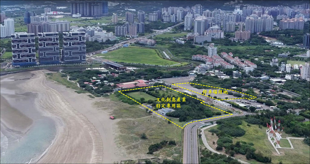 新北市淡水沙崙園區暨停車場用地區位圖