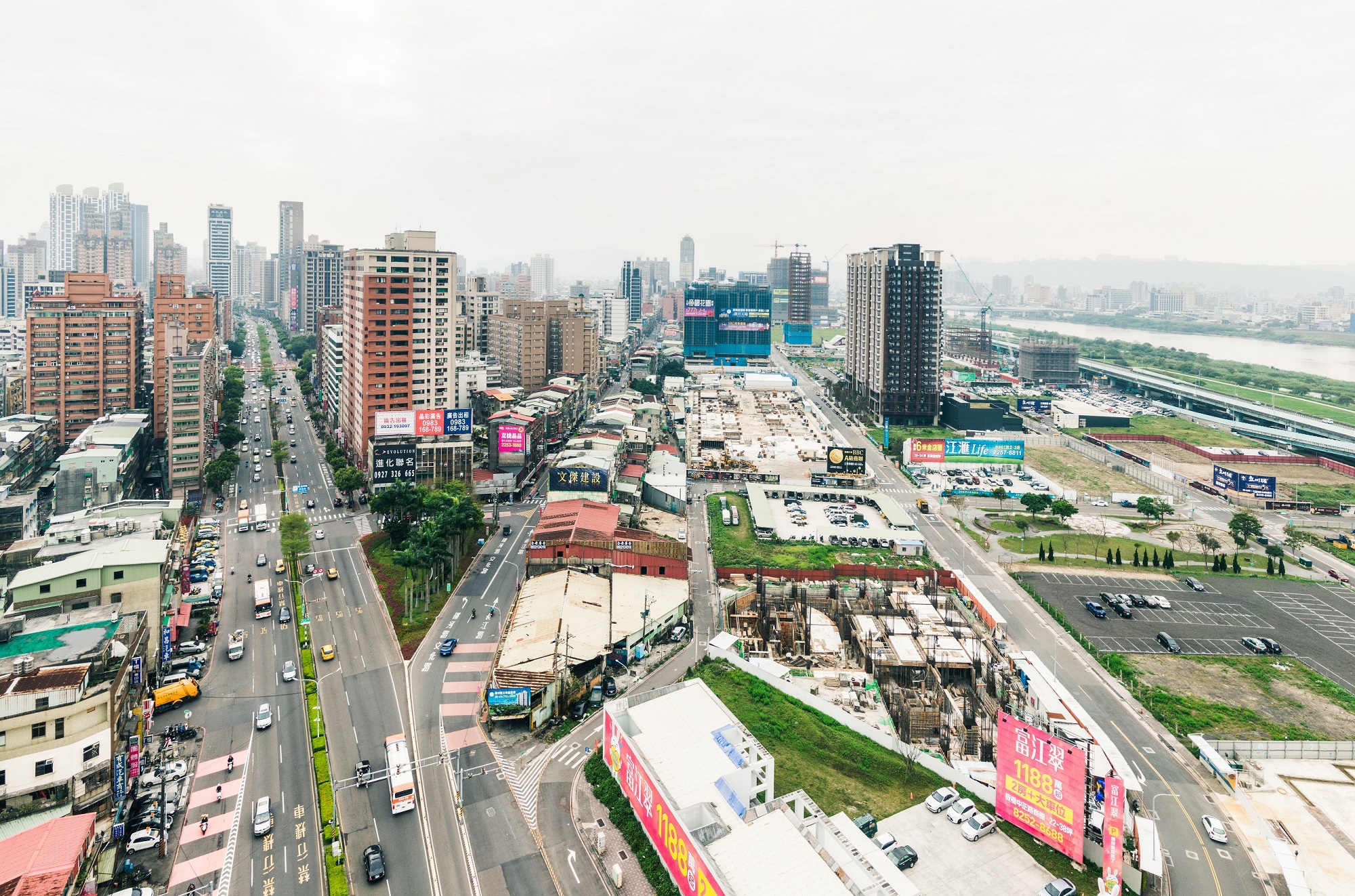 板橋文化路周邊空拍圖