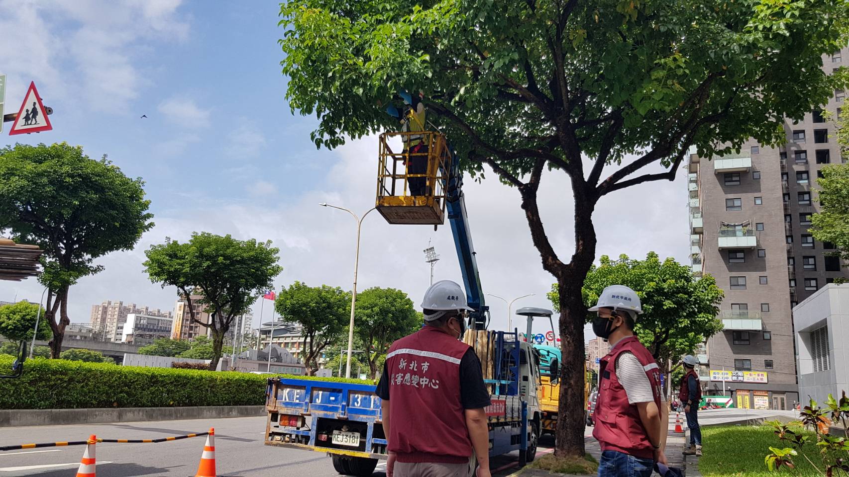 防災前整備視察
