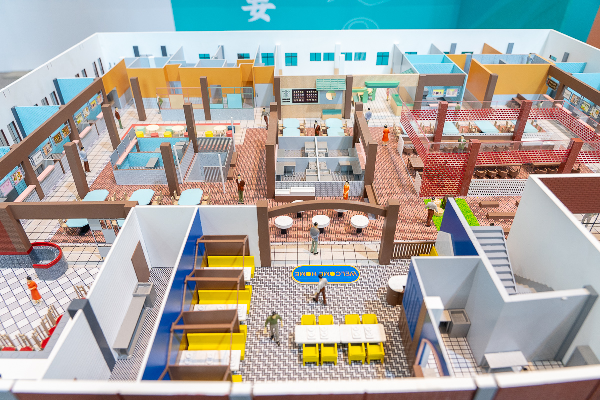 圖說：鶯歌美食廣場模型圖。