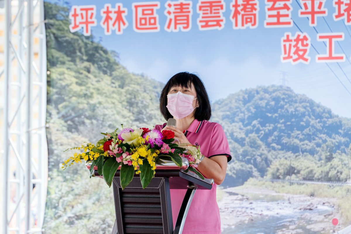 竣工典禮周區長致詞