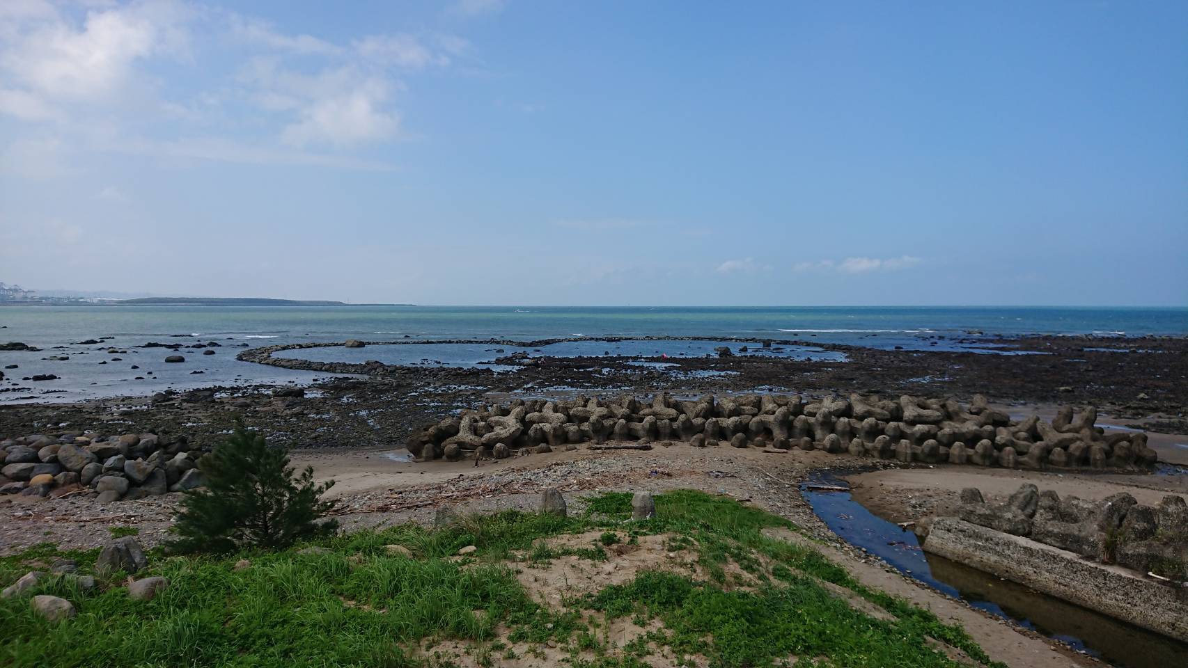 圖1_淡水漁人碼頭「心型石滬」