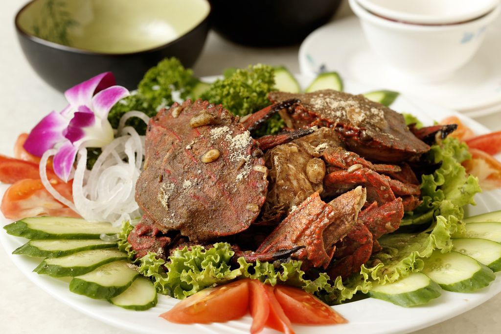 圖二：胡椒石蟳，胡椒的香味帶出石蟳別於三點蟹及花蟹的鮮甜，濃郁海磯鮮味，遇上狂野的胡椒香氣，香！