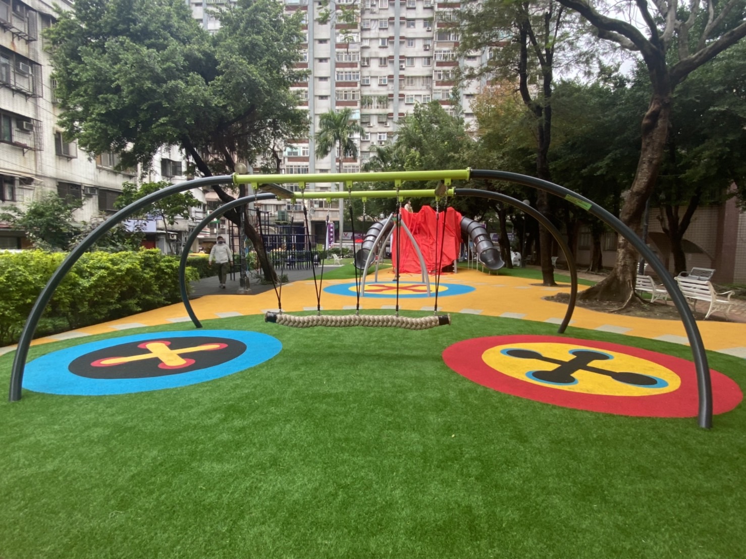 慈化公園共融遊具啟用.