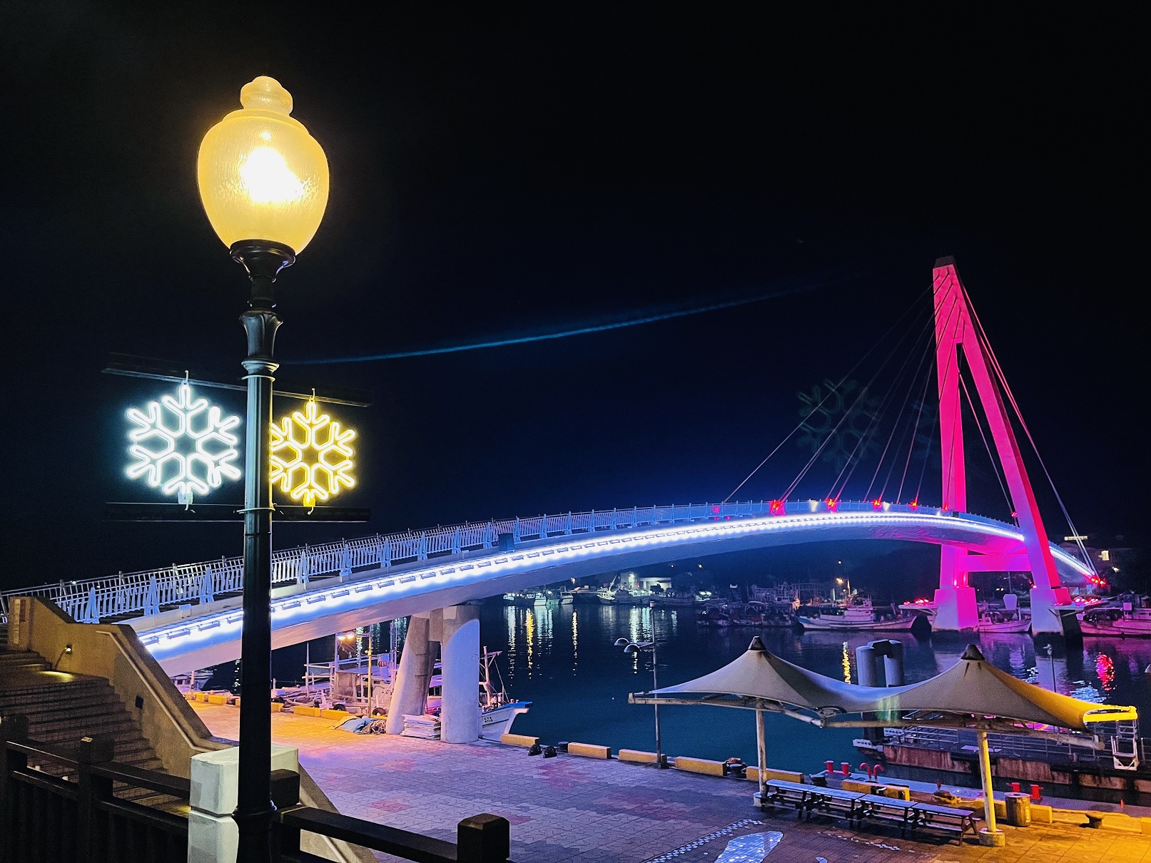 圖2_淡水漁人碼頭夜間景緻