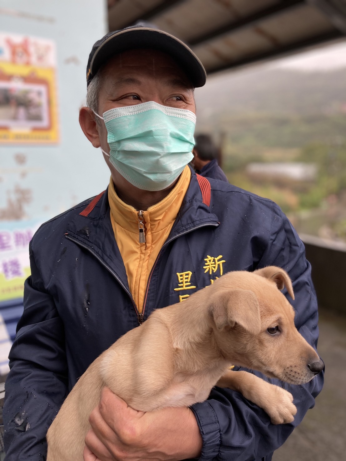 楊振蜂里長帶頭作動保，期待更多等待認養動物提早被認養。