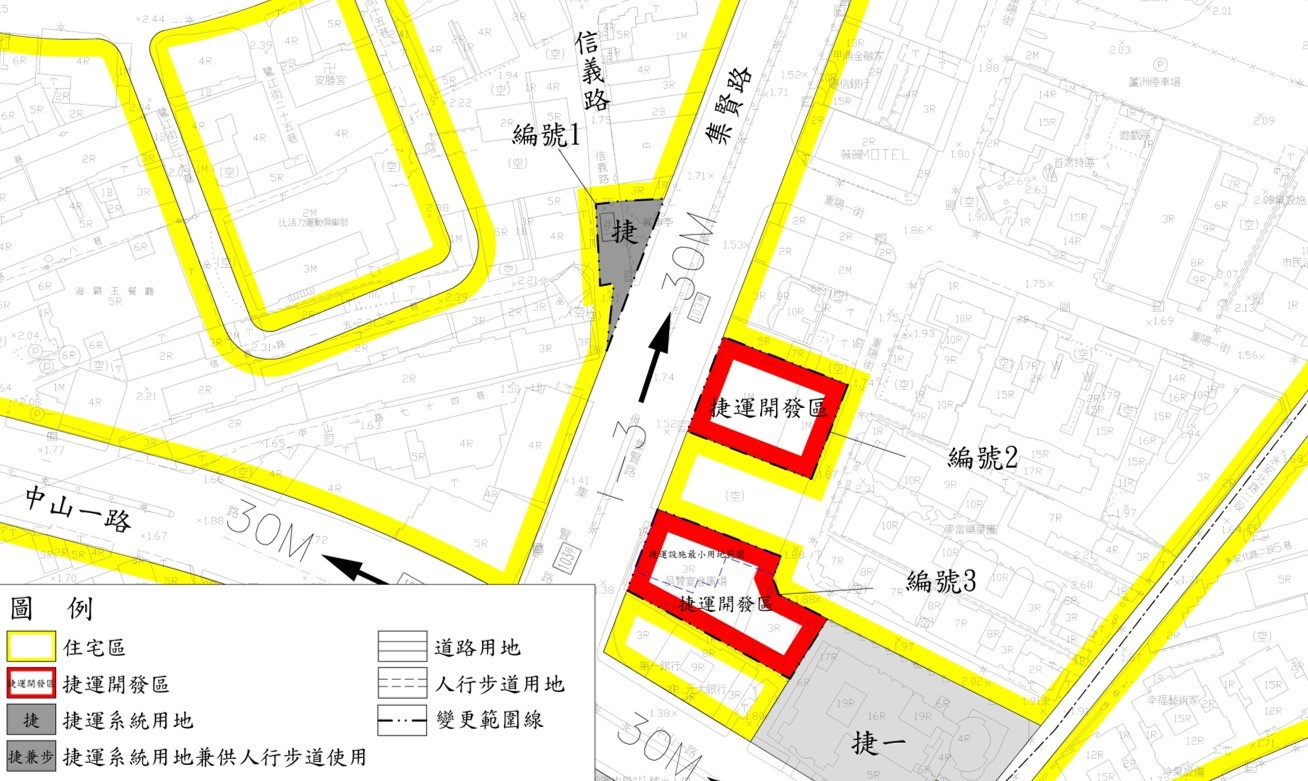 變更蘆洲都市計畫（配合臺北捷運系統環狀線第二階段）細部計畫（捷運開發區容積率調整）Y21站捷運開發區示意圖