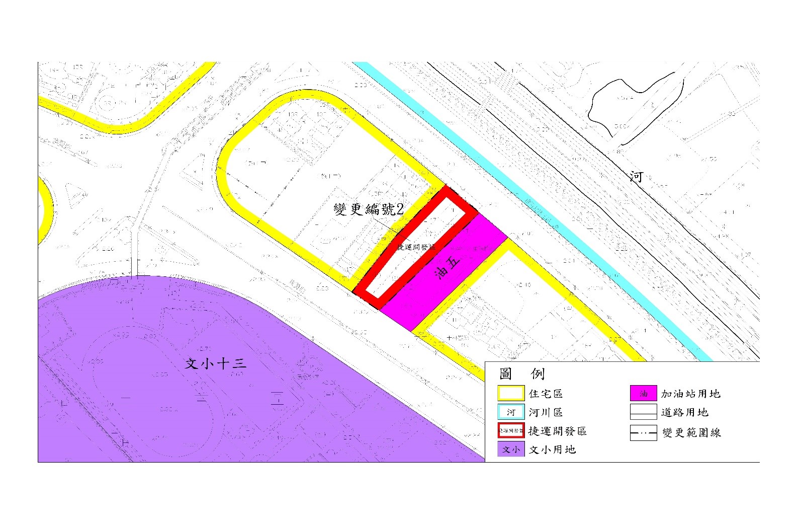 變更三重（重陽橋引道附近地區）（二重疏洪道拆遷戶安置方案）細部計畫（配合臺北捷運系統環狀線第二階段）（捷運開發區容積率調整）Y23站捷運開發區示意圖