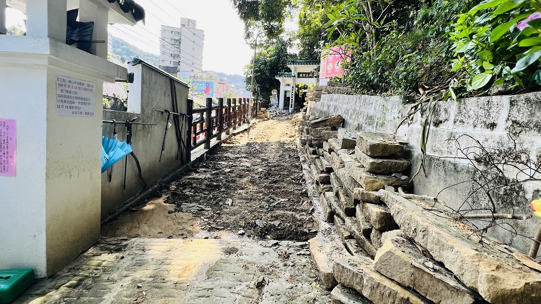 朝山步道施工前