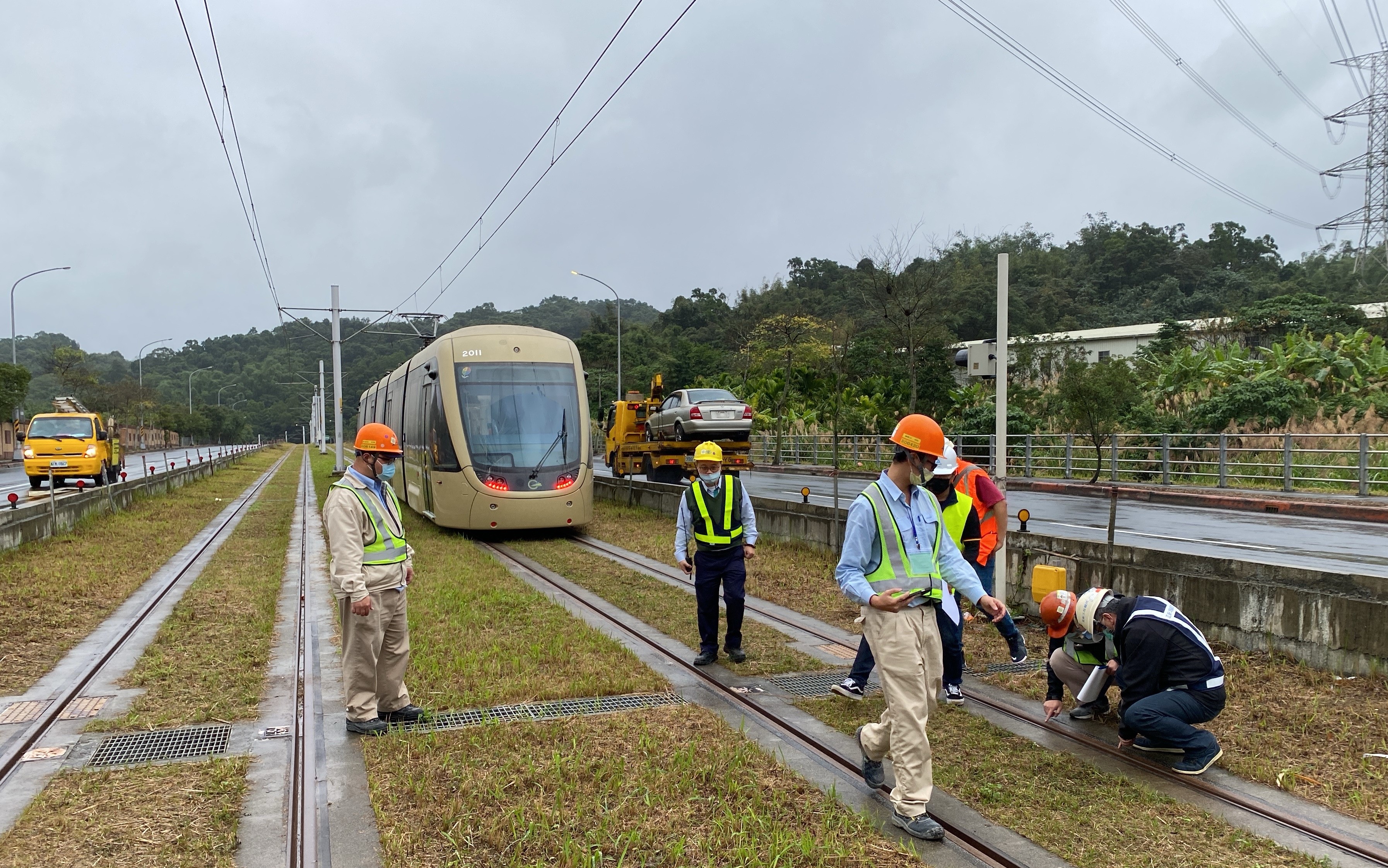 安坑輕軌列車動態測試