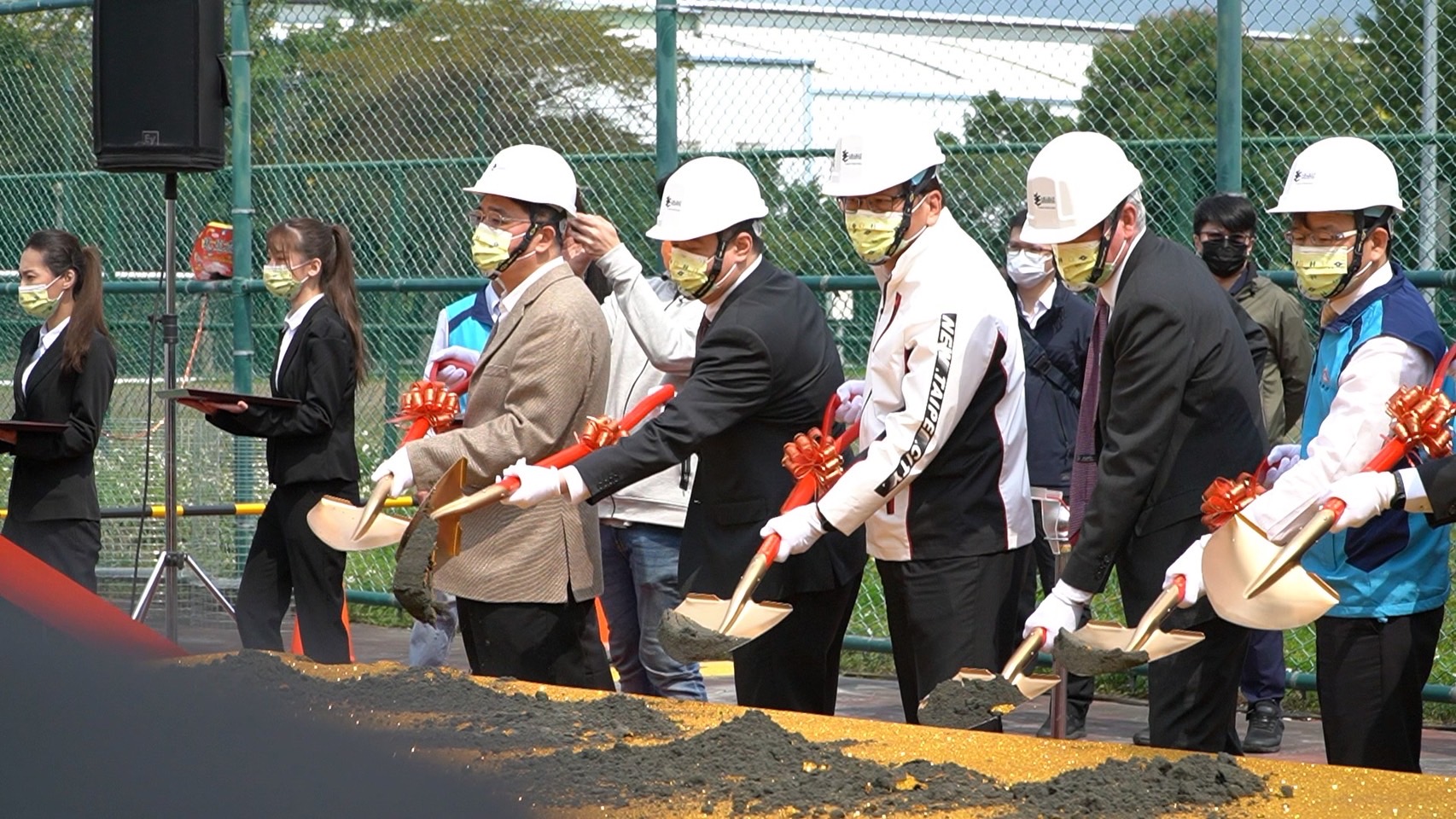 新北捷運局李局長進行北環段FC680C區段標開工動土
