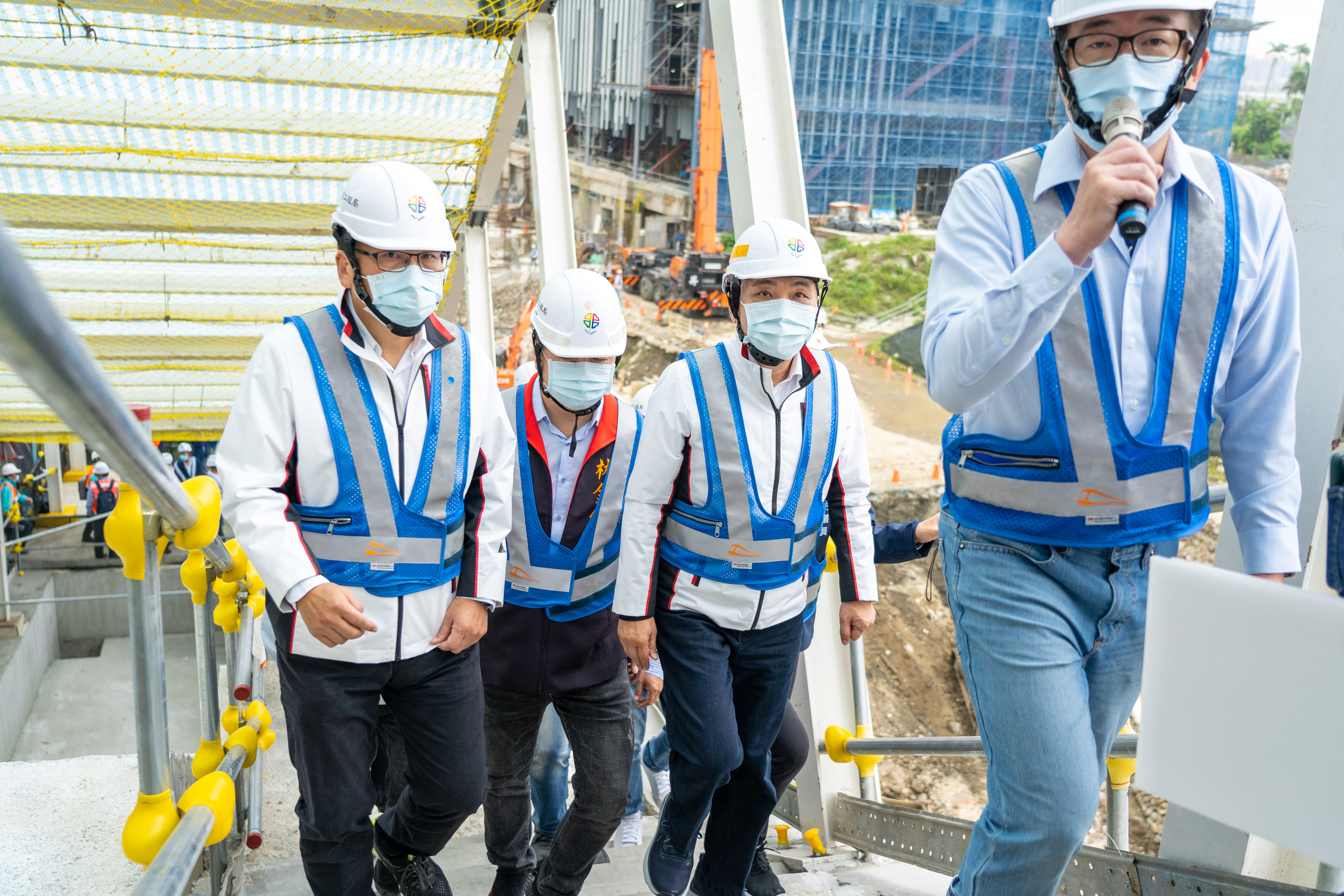 侯友宜市長視察捷運鶯歌車站通廊空橋及三鶯文創計畫推動進度