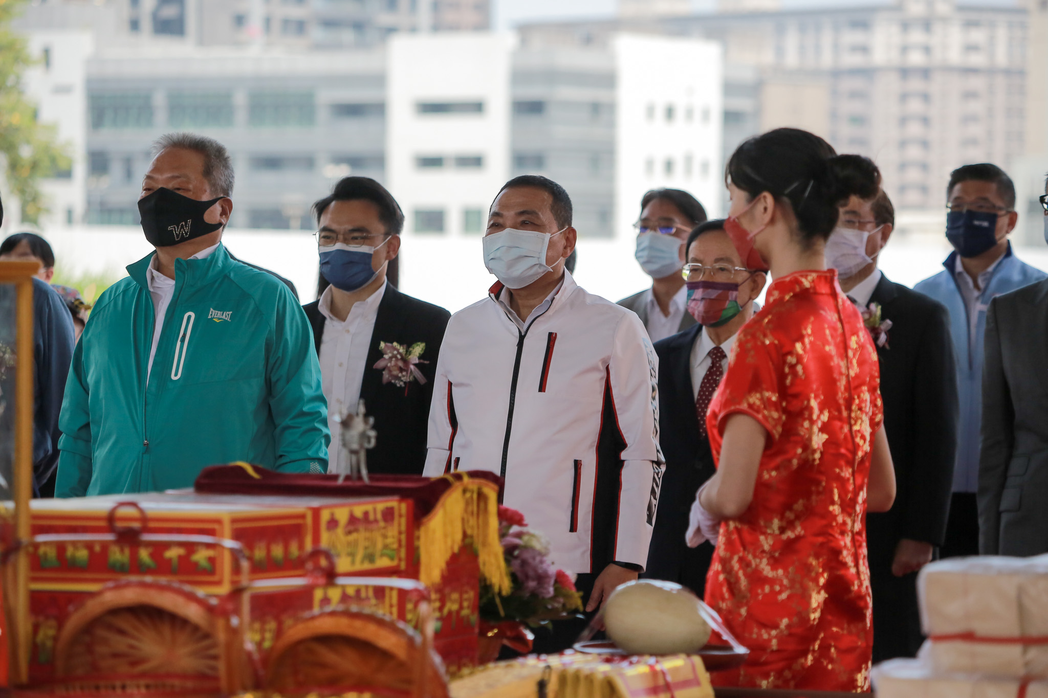 東森集團林口媒體園區開工動土祝禱儀式，祈求開工順利
