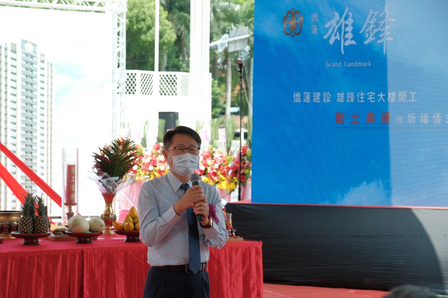 陳副市長致詞(側面)