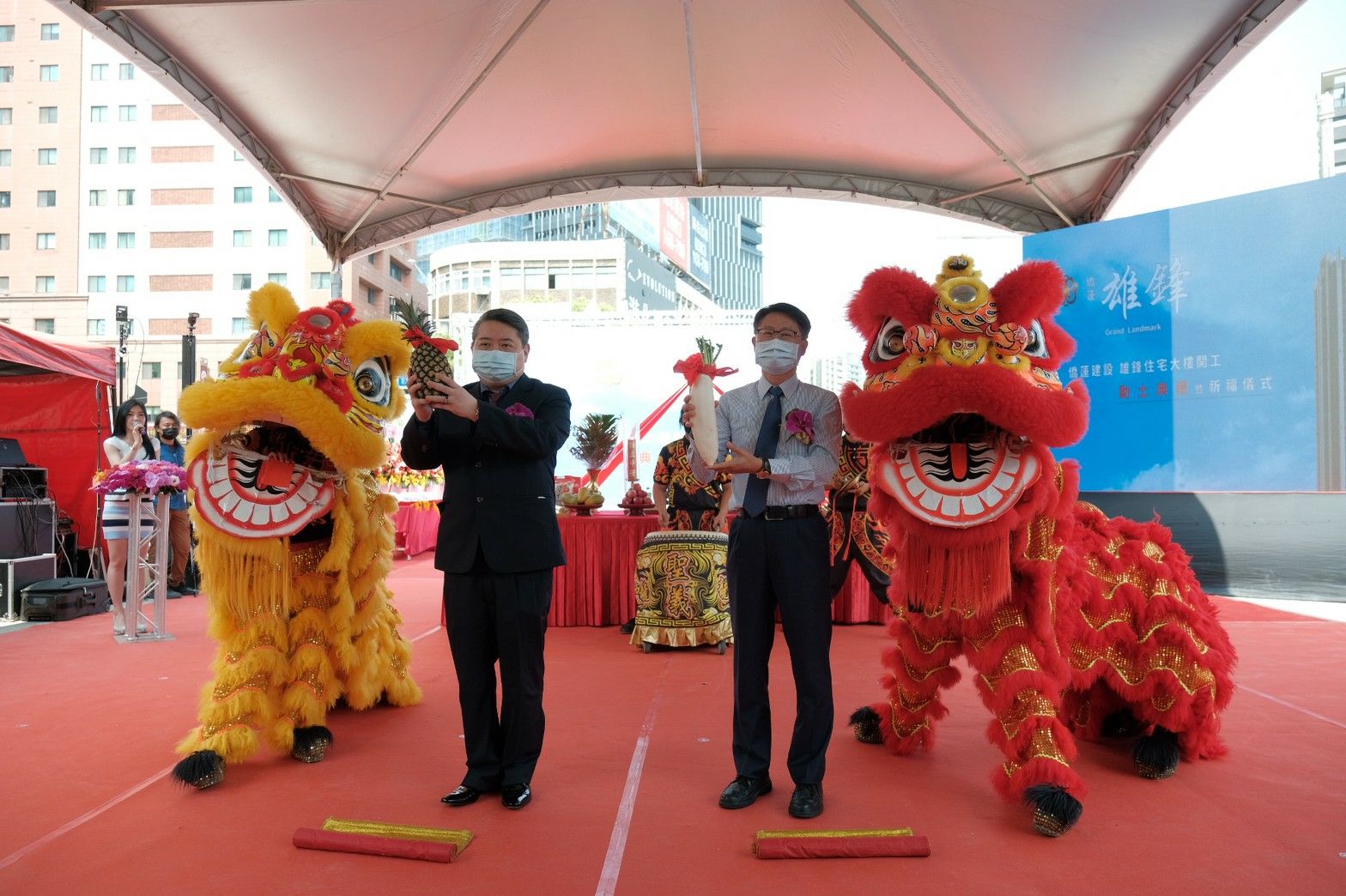 陳副市長祝賀工程好彩頭
