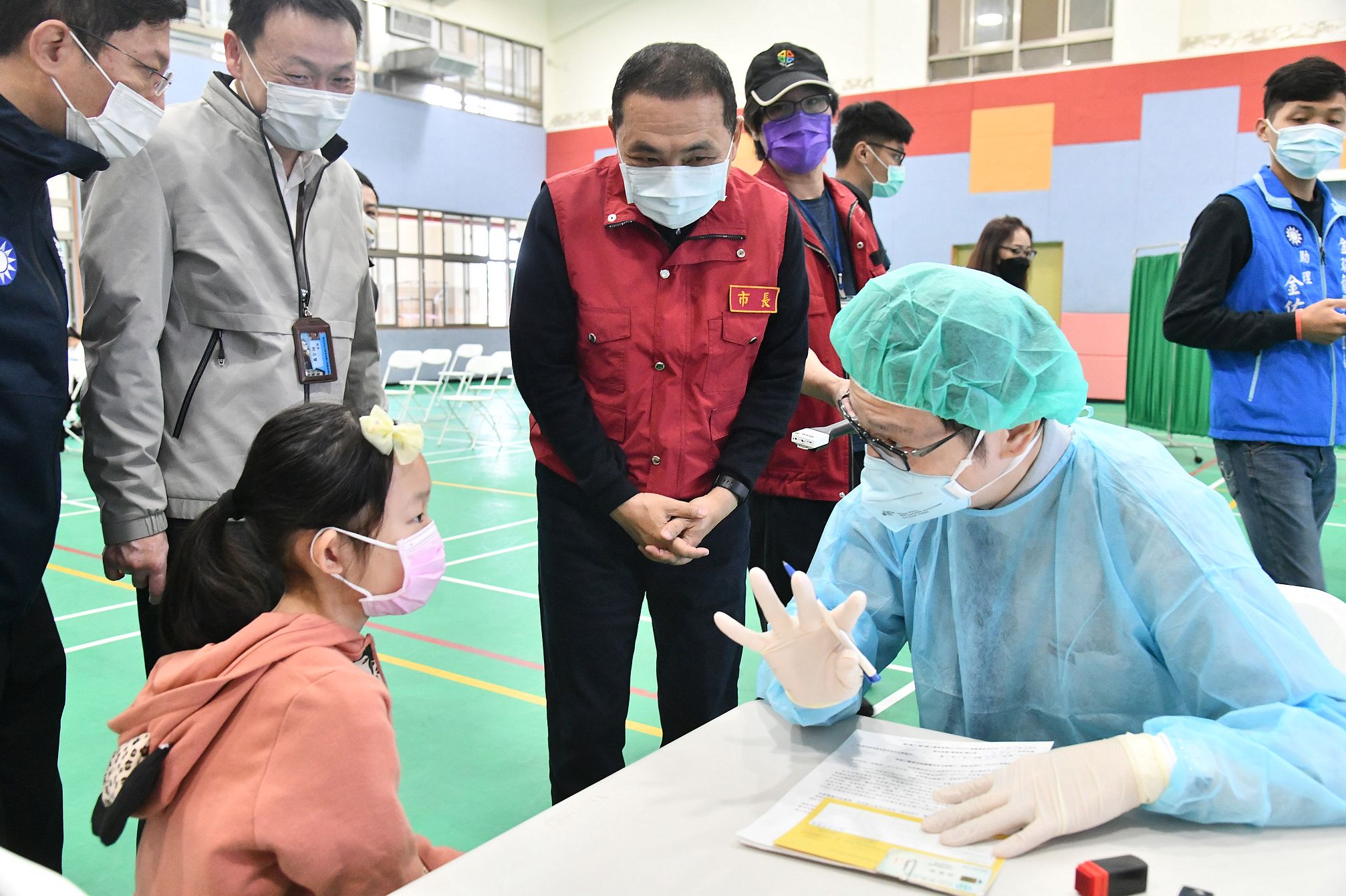 新北市COVID-19兒童疫苗校園接種作業展開