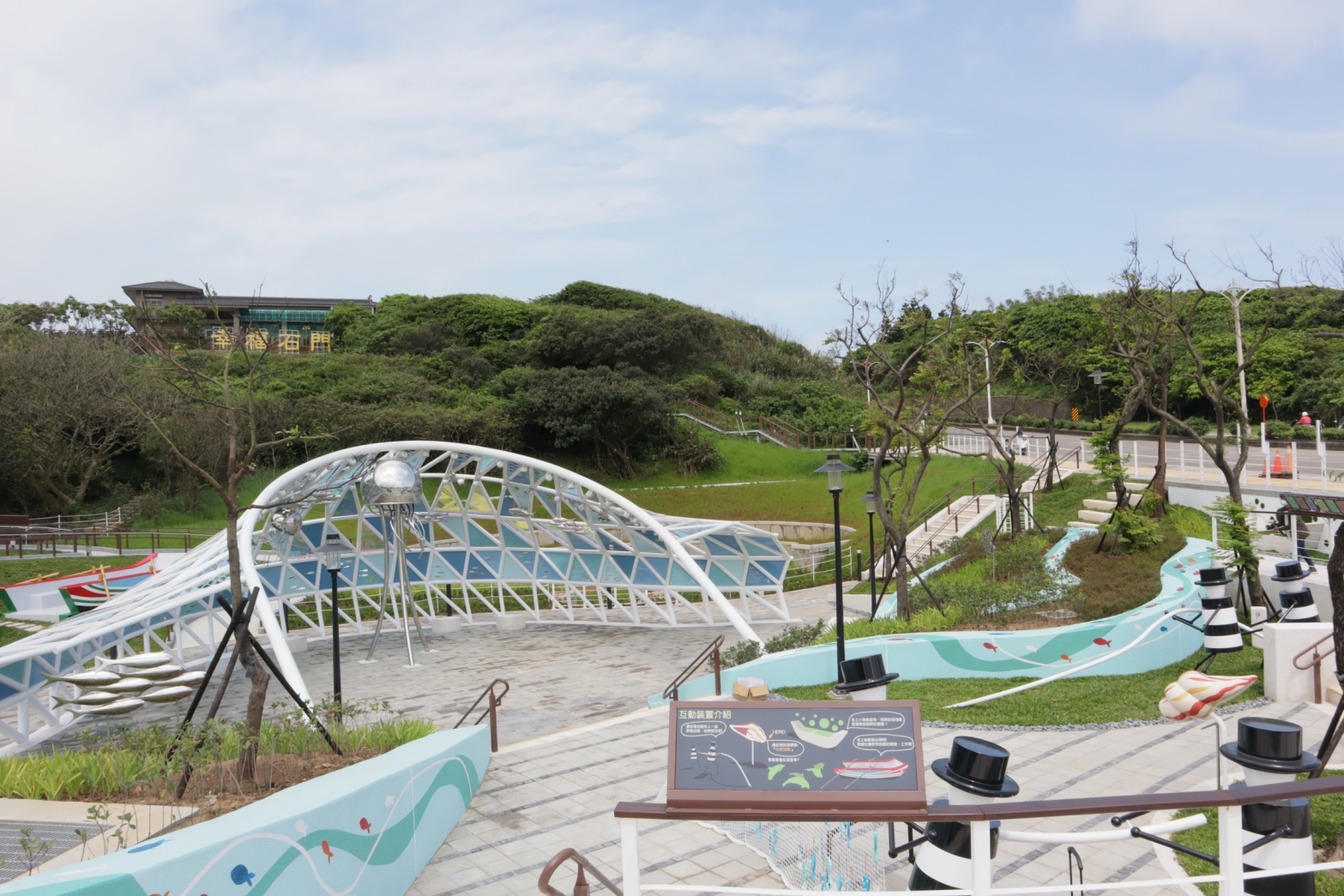 石門再添一處新地標!在老梅綠石槽附近開闢特色公園—「幸福雙心公園」今天正式啟用