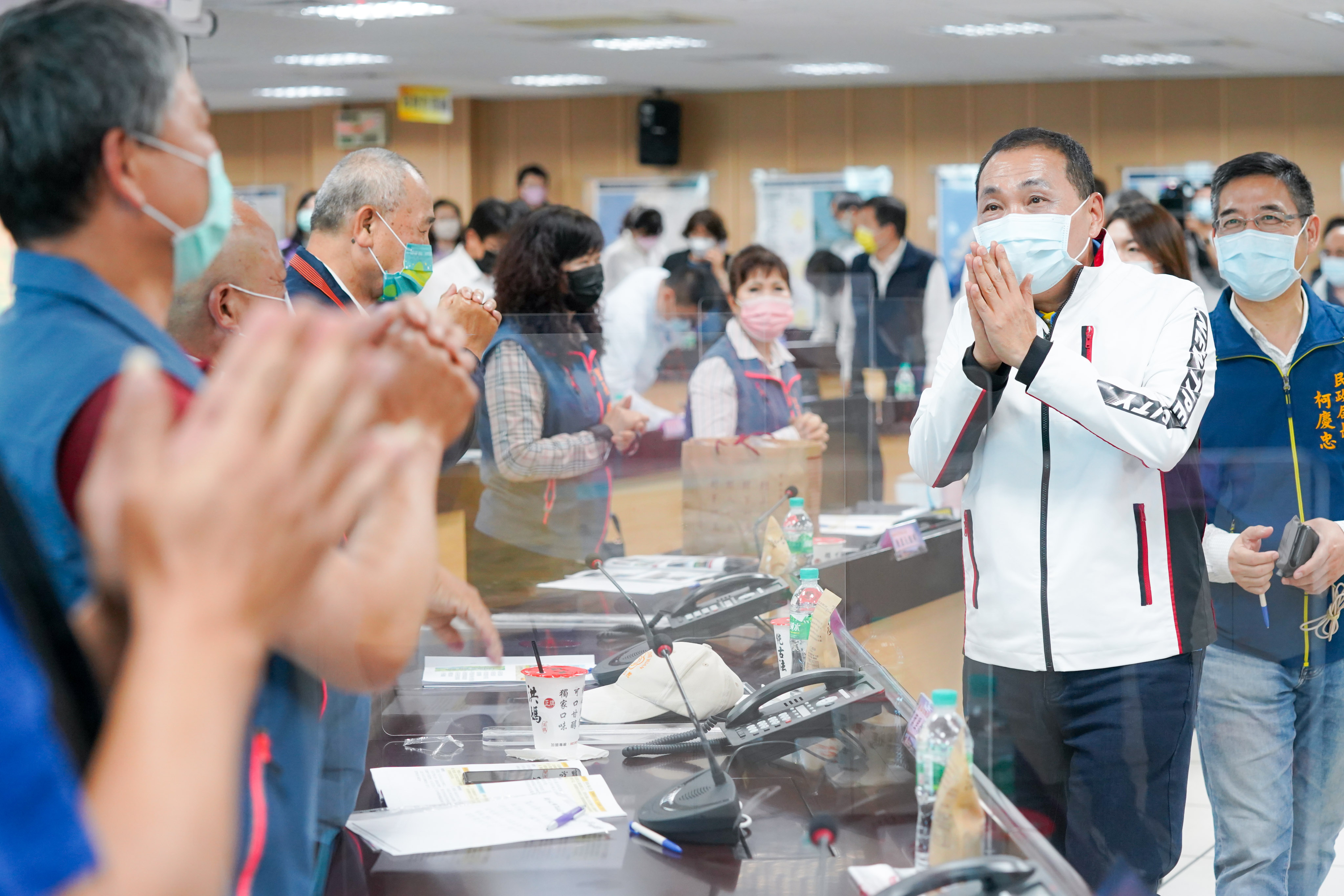 111年市長行動治理座談會議，侯友宜市長感謝里長們對市民大小事的用心