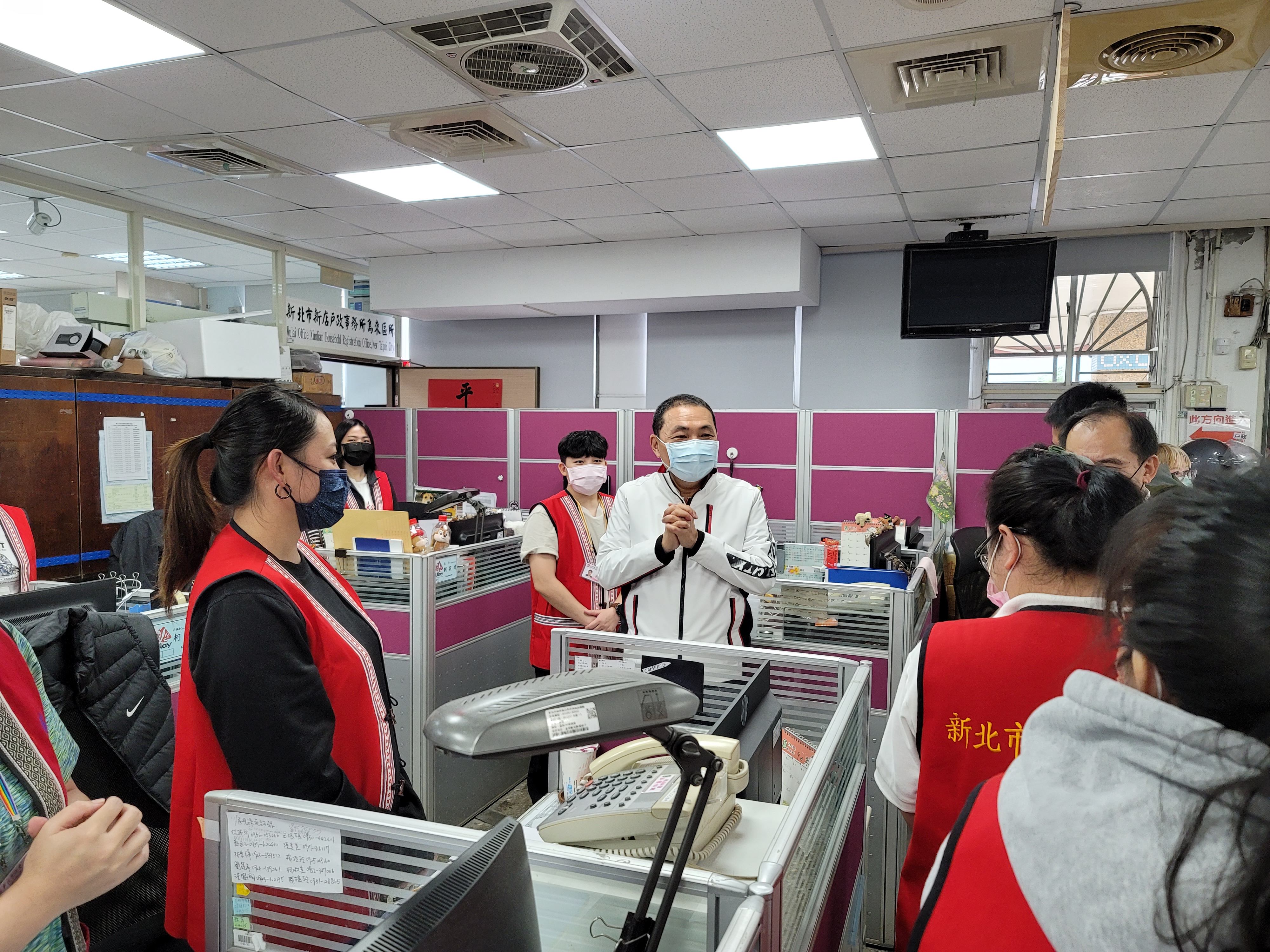 市長侯友宜參加烏來行動治理感謝公所同仁辛勞