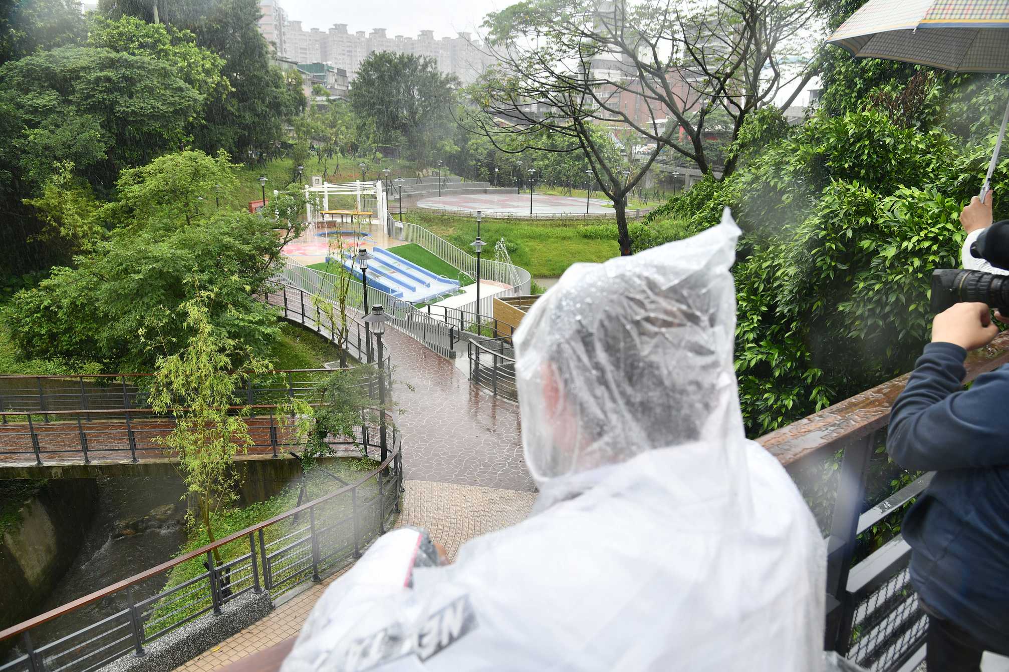 汐止水返腳公園今日啟用，侯友宜市長表示，市府會繼續活化土地，為民興建全齡共融特色公園。