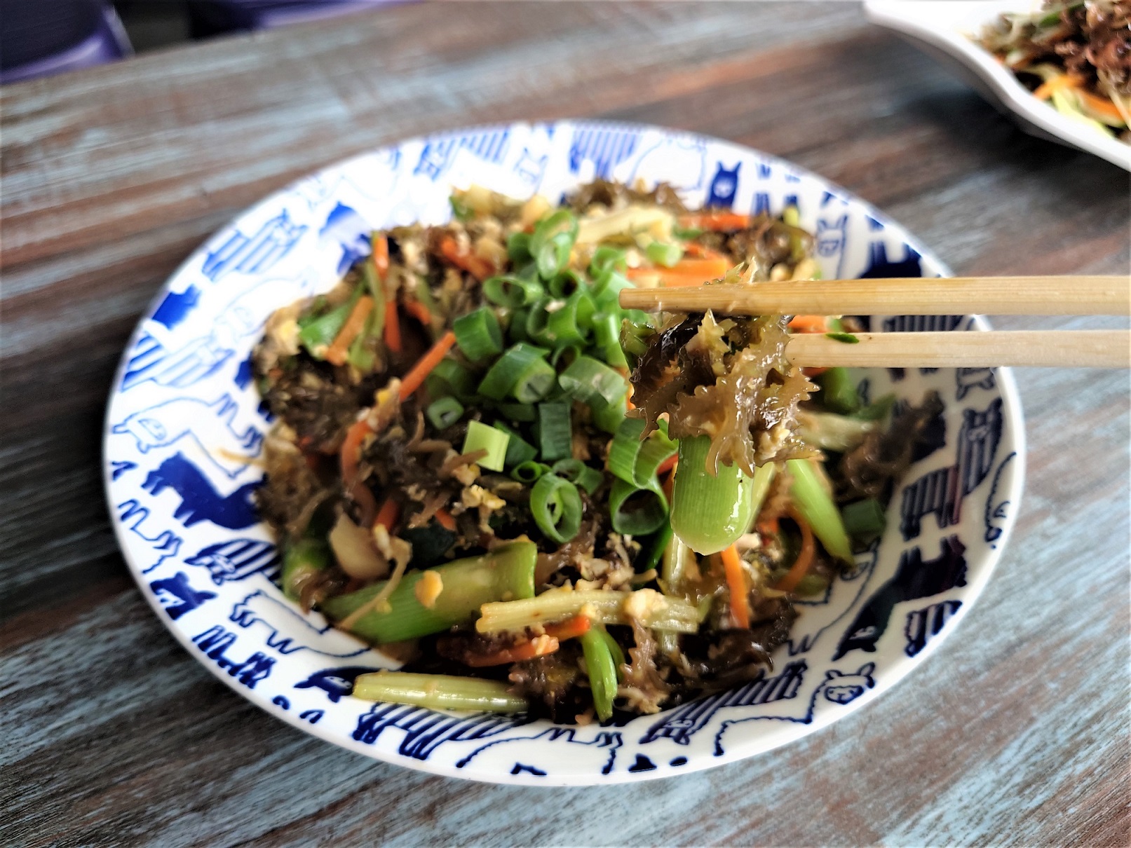 色香味俱全的熱炒麒麟菜