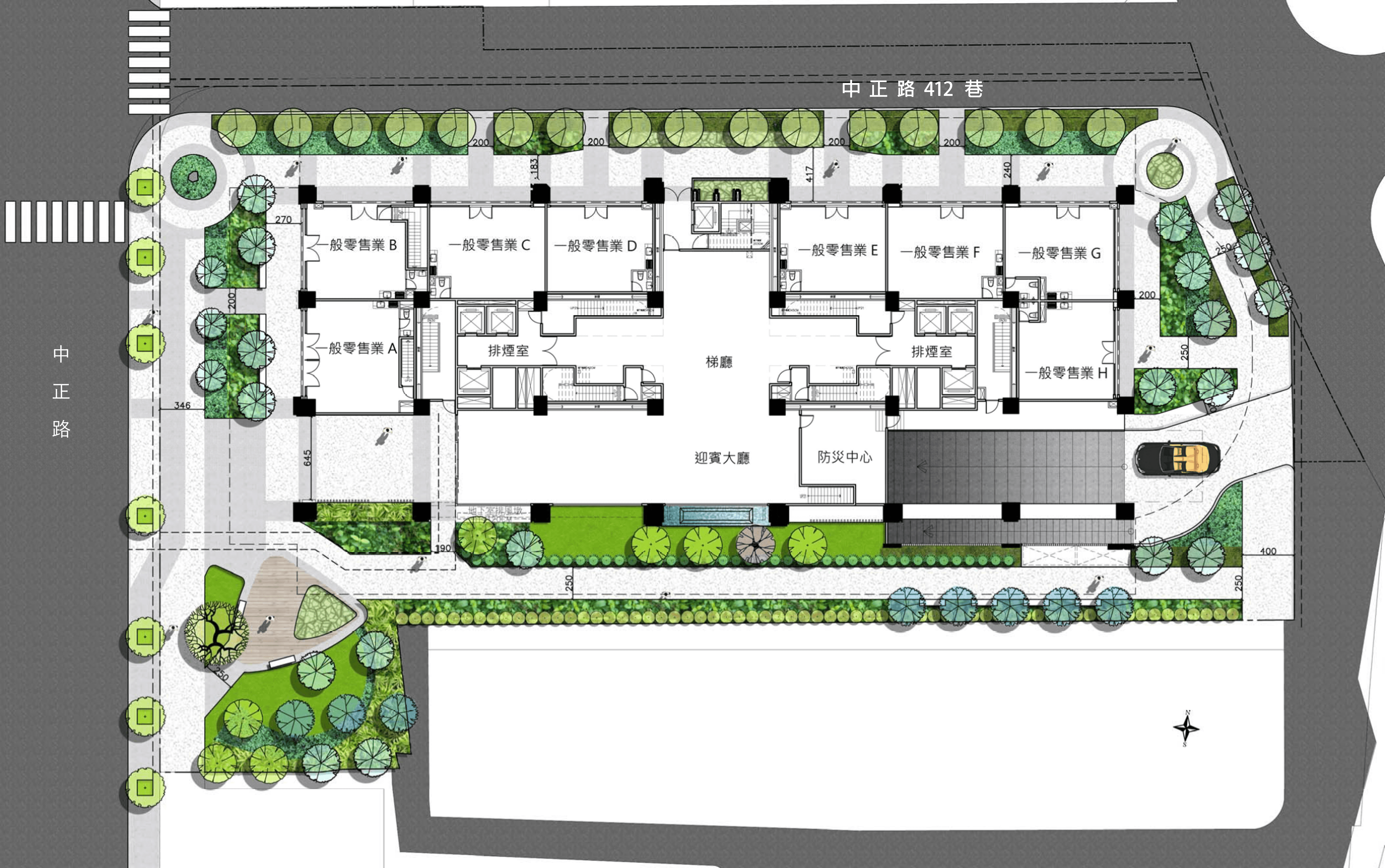 永和得和段更新後一樓平面示意圖