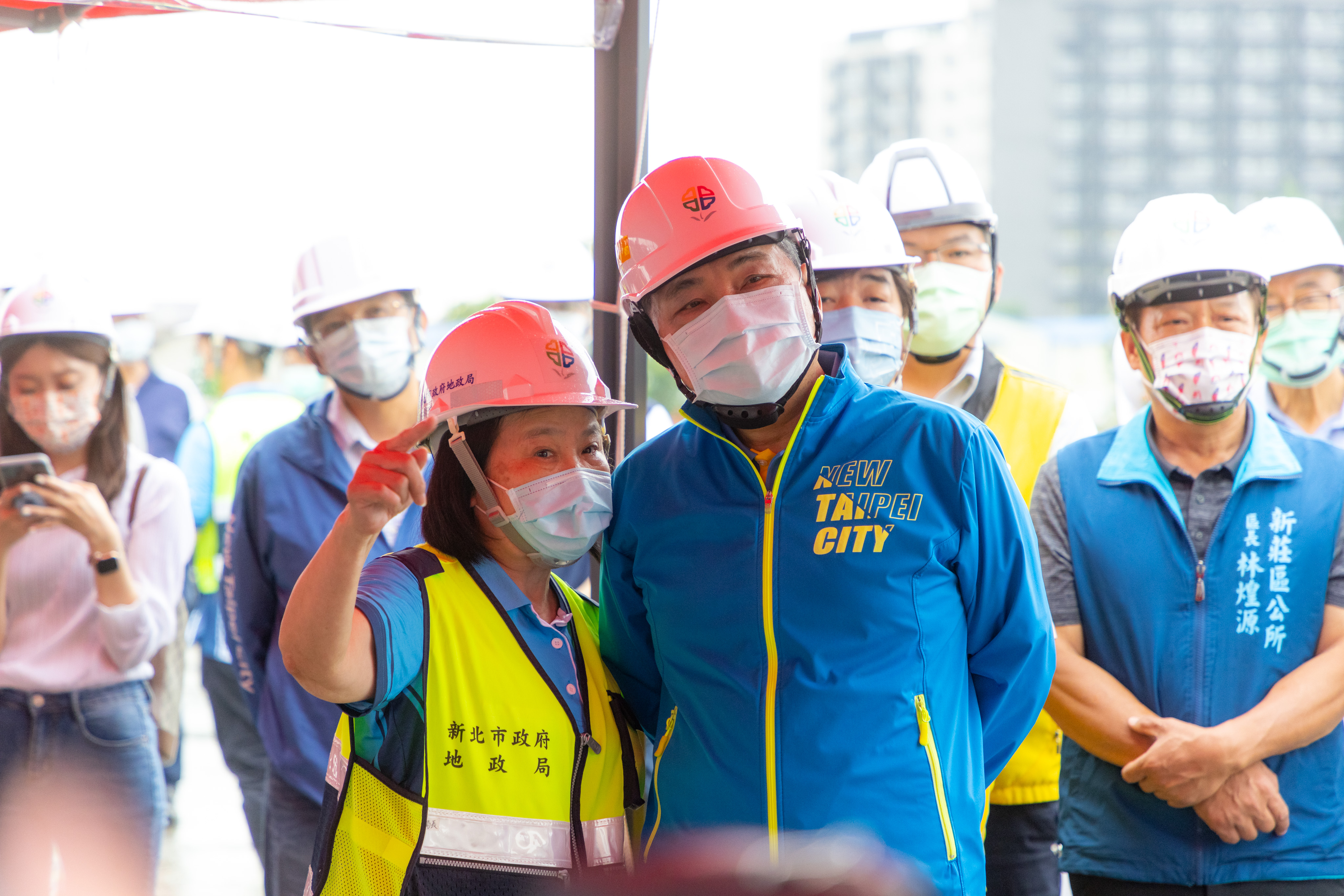 侯友宜市長視察新泰塭仔圳市地重劃工程