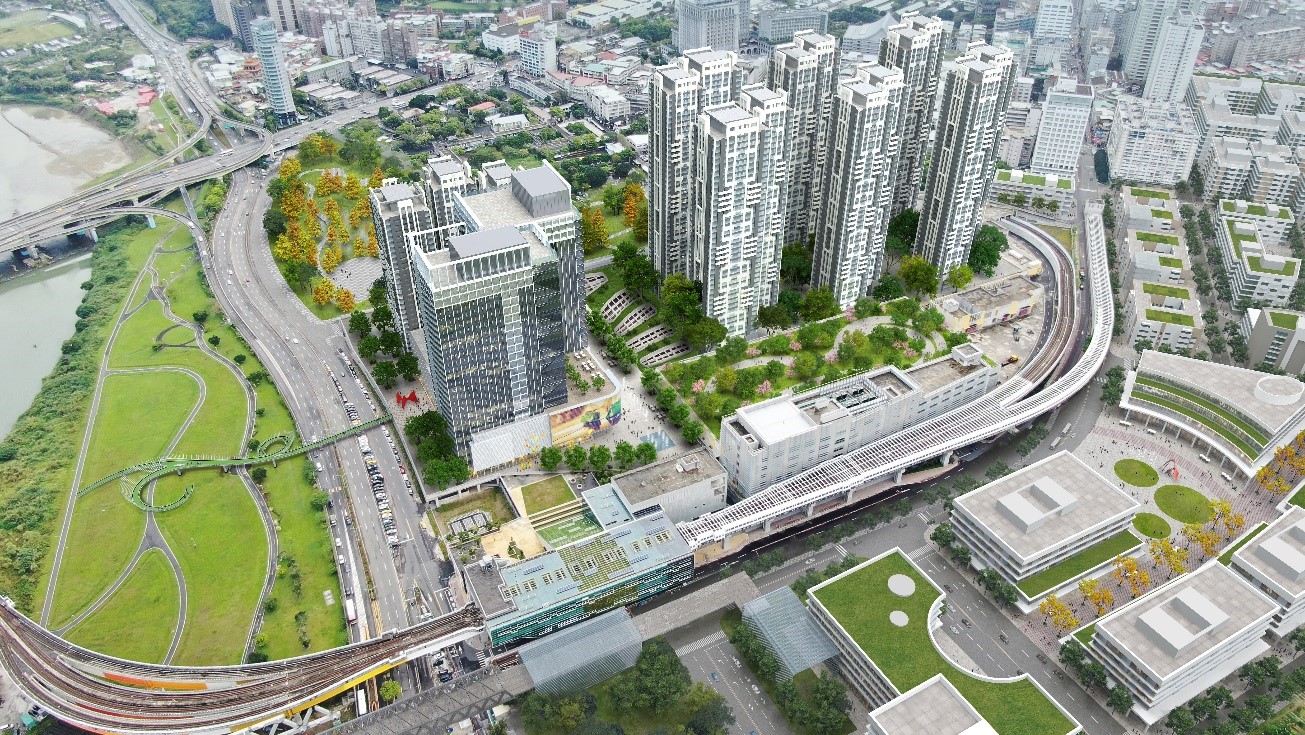 「M.Ark新北捷鑽」捷運開發模擬圖