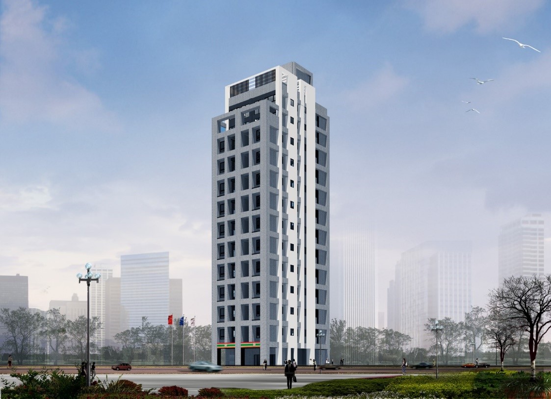 重建後建築物外觀立面圖
