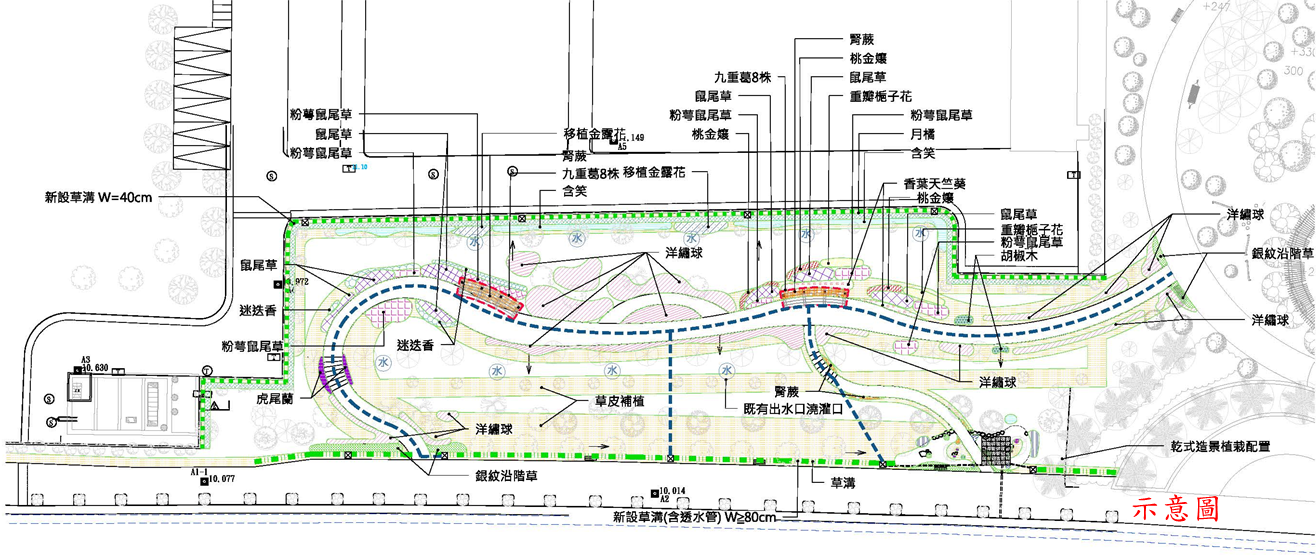 四季草花公園平面配置圖