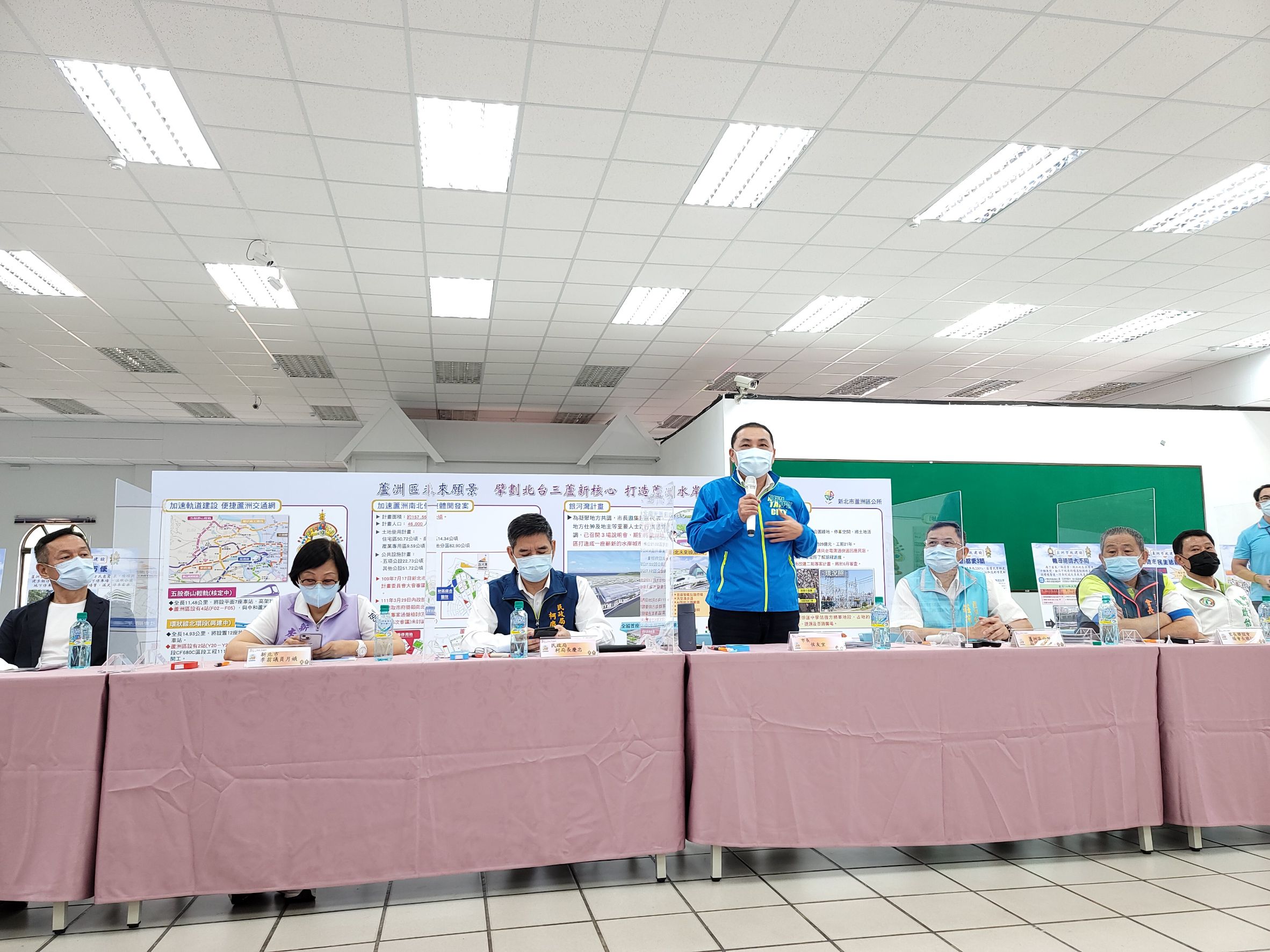 市長侯友宜今(7)日參加蘆洲行動治理