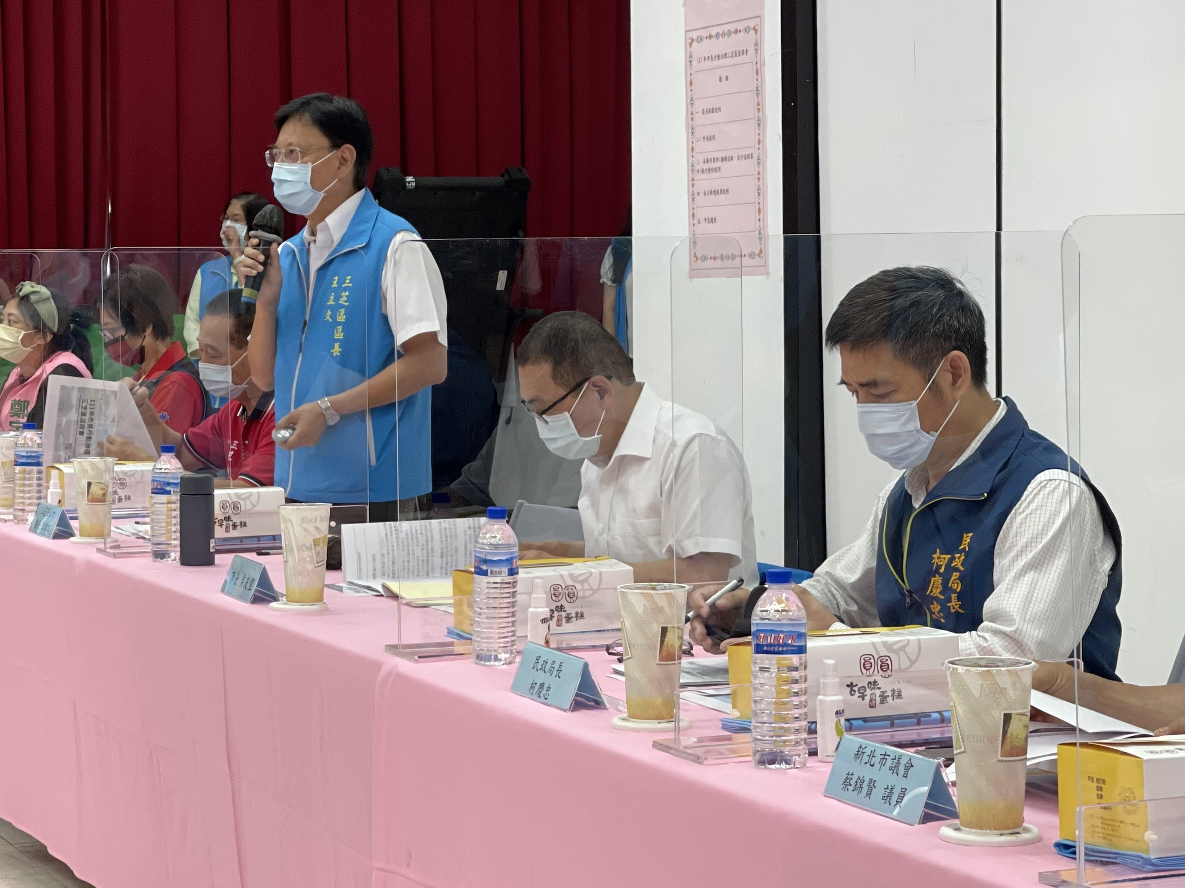 三芝區長王立文報告施政成果