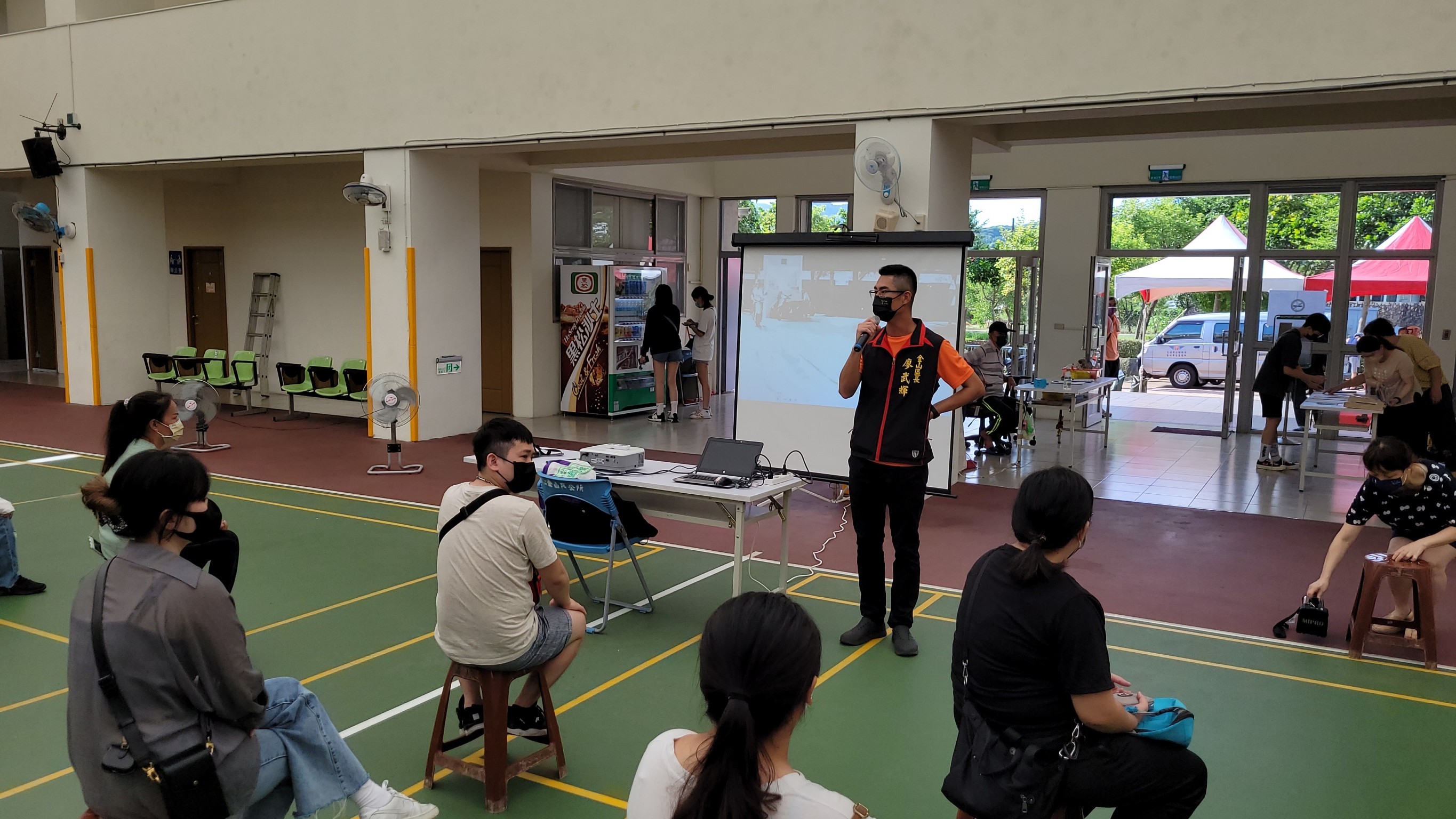 01廖武輝區長叮嚀考生考照注意事項