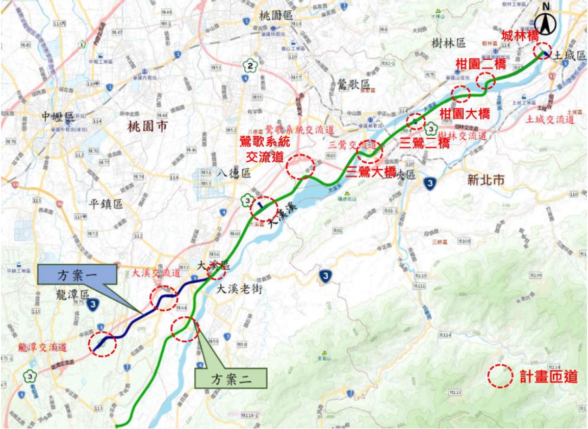 大漢溪沿岸快速公路構想